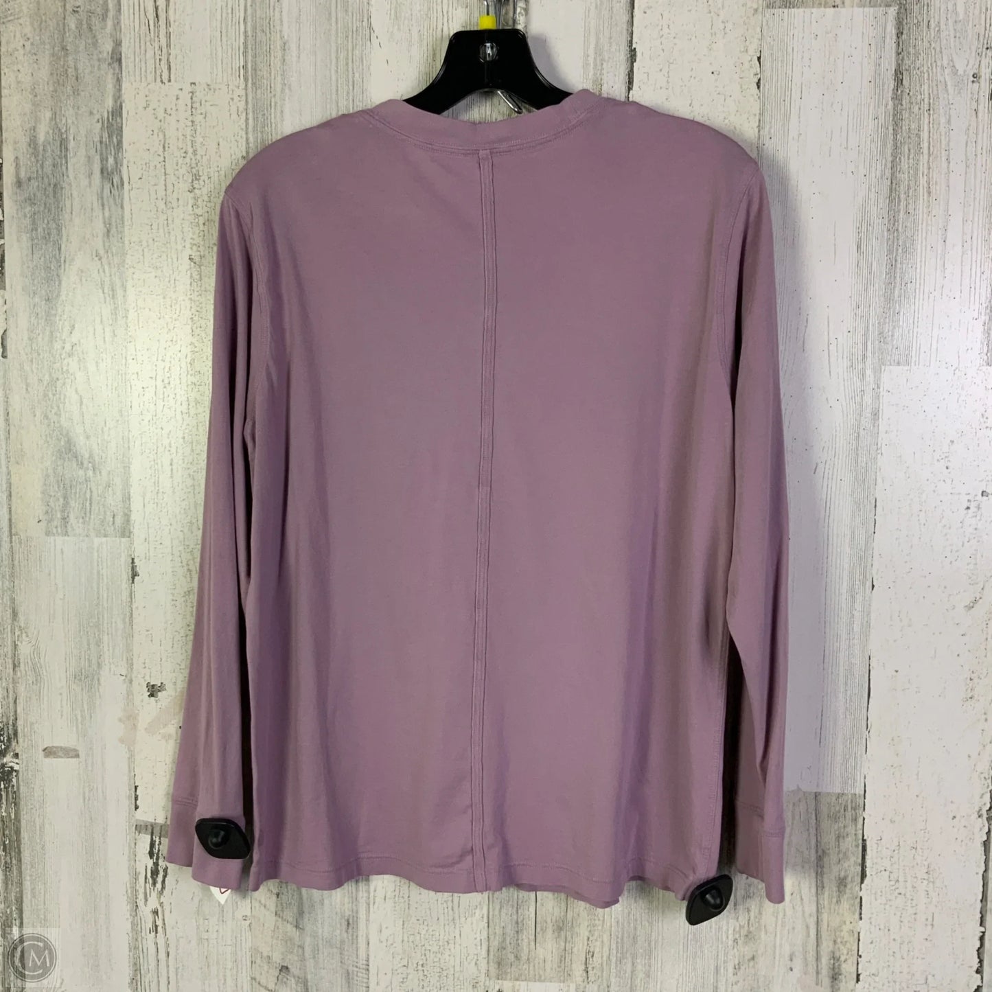 Athletic Top Long Sleeve Crewneck By Lululemon In Purple, Size: M