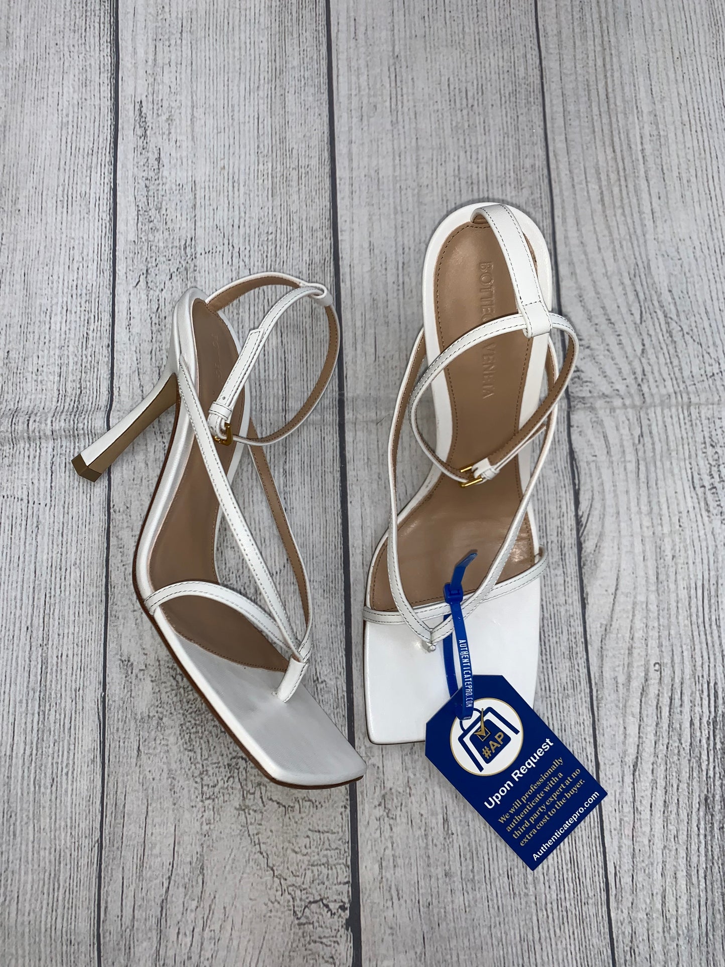 Sandals Heels Stiletto By Bottega Veneta Size: 8.5