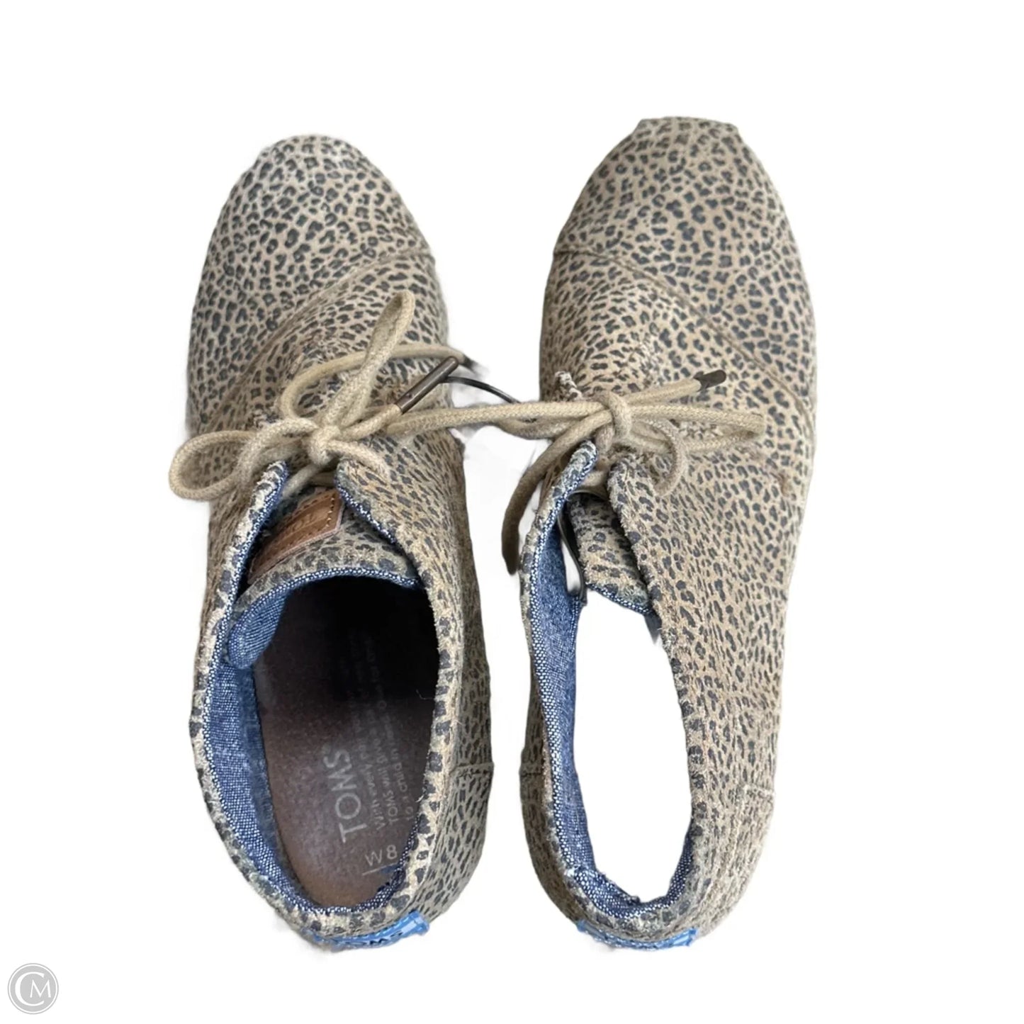 Boots Ankle Heels By Toms In Animal Print, Size: 8.5