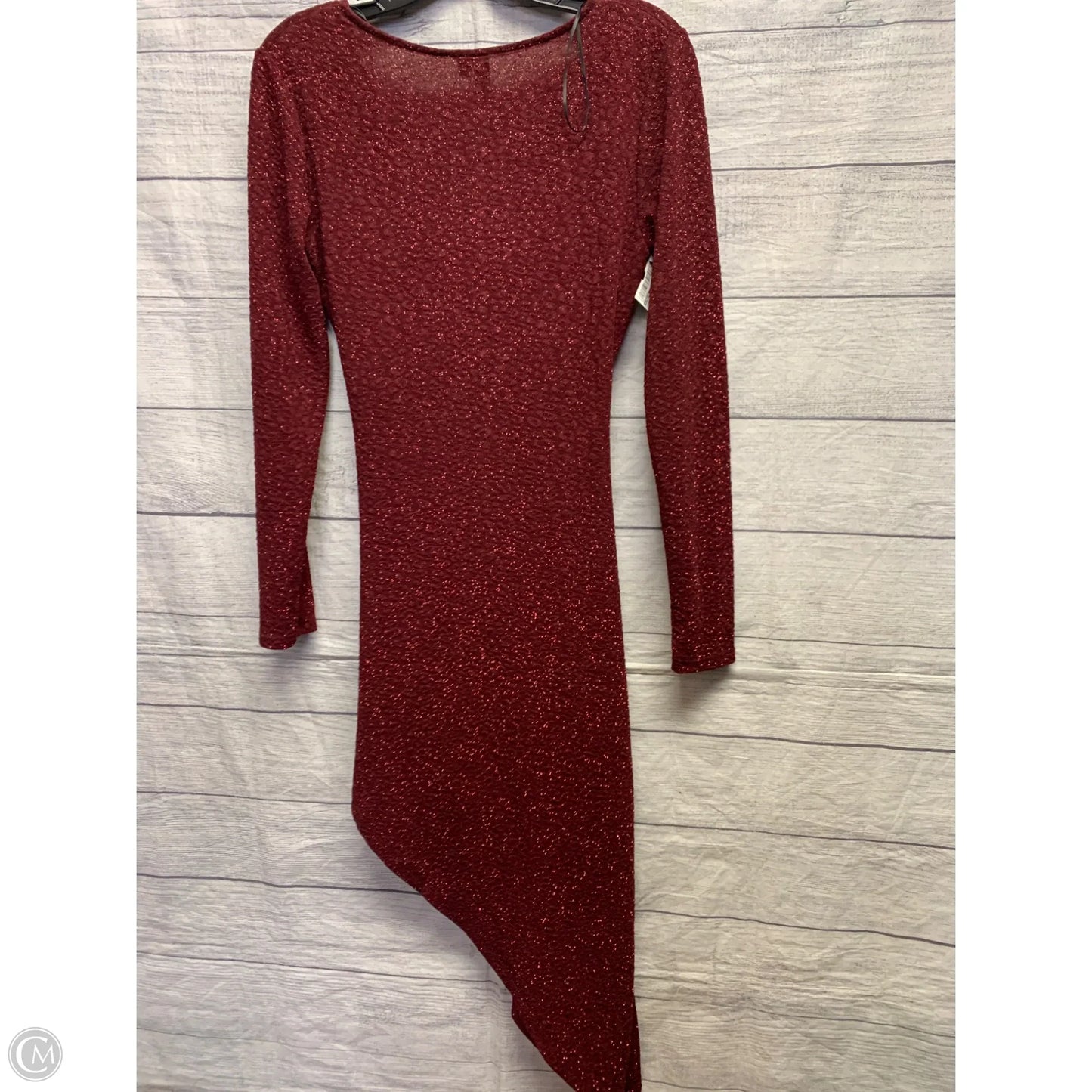 Dress Party Midi By Windsor In Maroon, Size: L