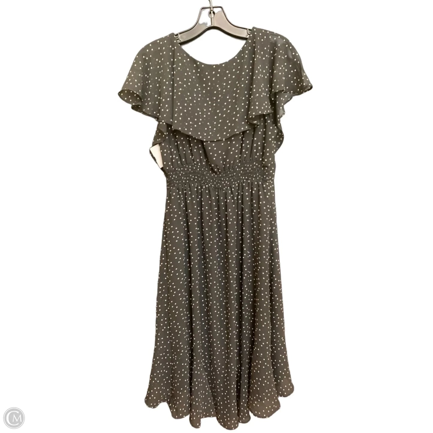 Dress Casual Midi By Max Studio In Polkadot Pattern, Size: M