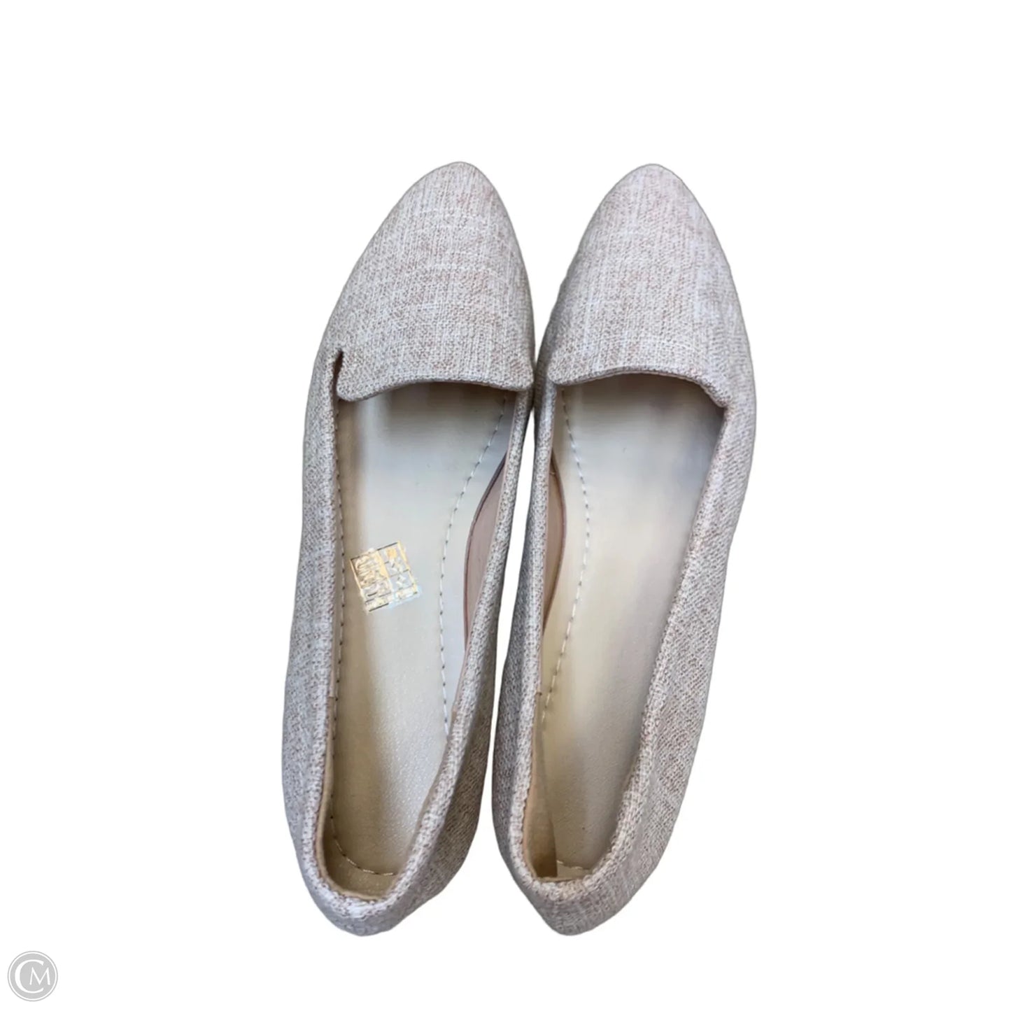 Shoes Flats By Clothes Mentor In Cream, Size: 9.5
