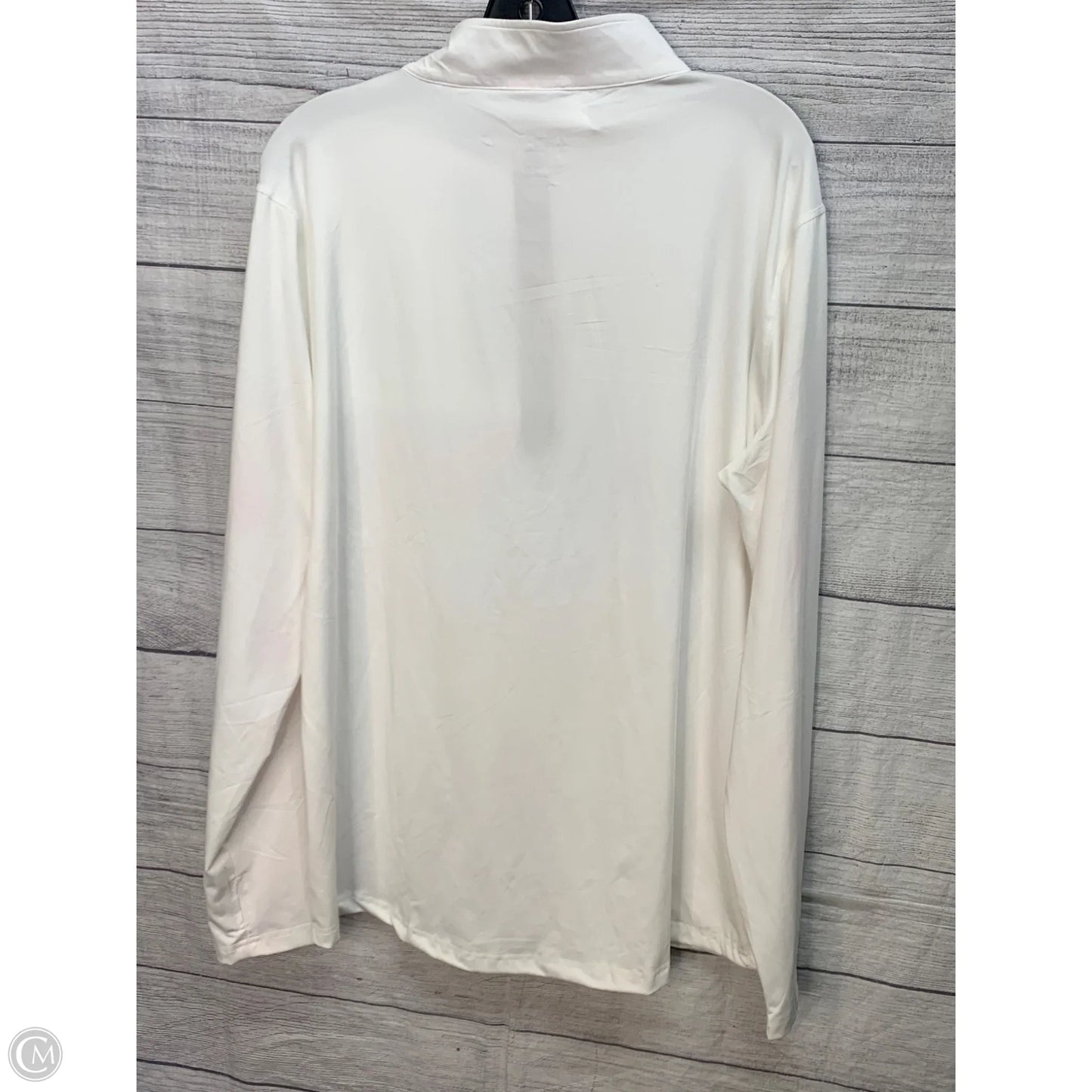 Athletic Jacket By Clothes Mentor In White, Size: 2x