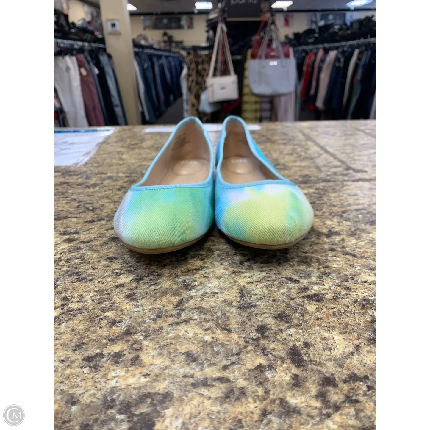 Shoes Flats By Bp In Blue & Green, Size: 9