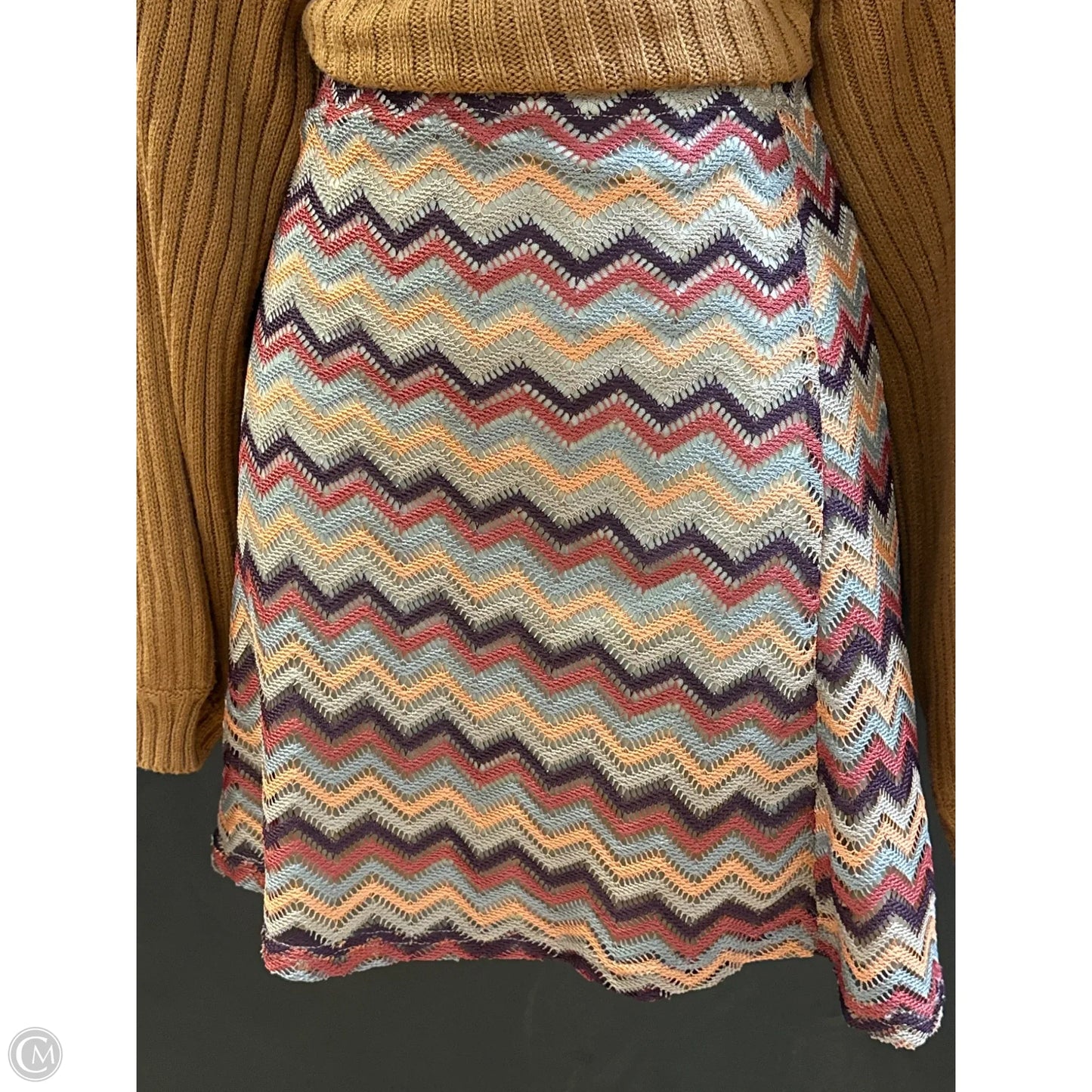 Skirt Midi By Fashion Nova In Tan, Size: L