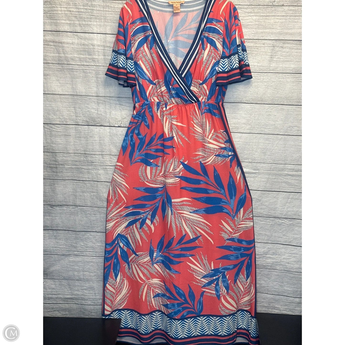Dress Casual Maxi By Flying Tomato In Blue & Pink, Size: M