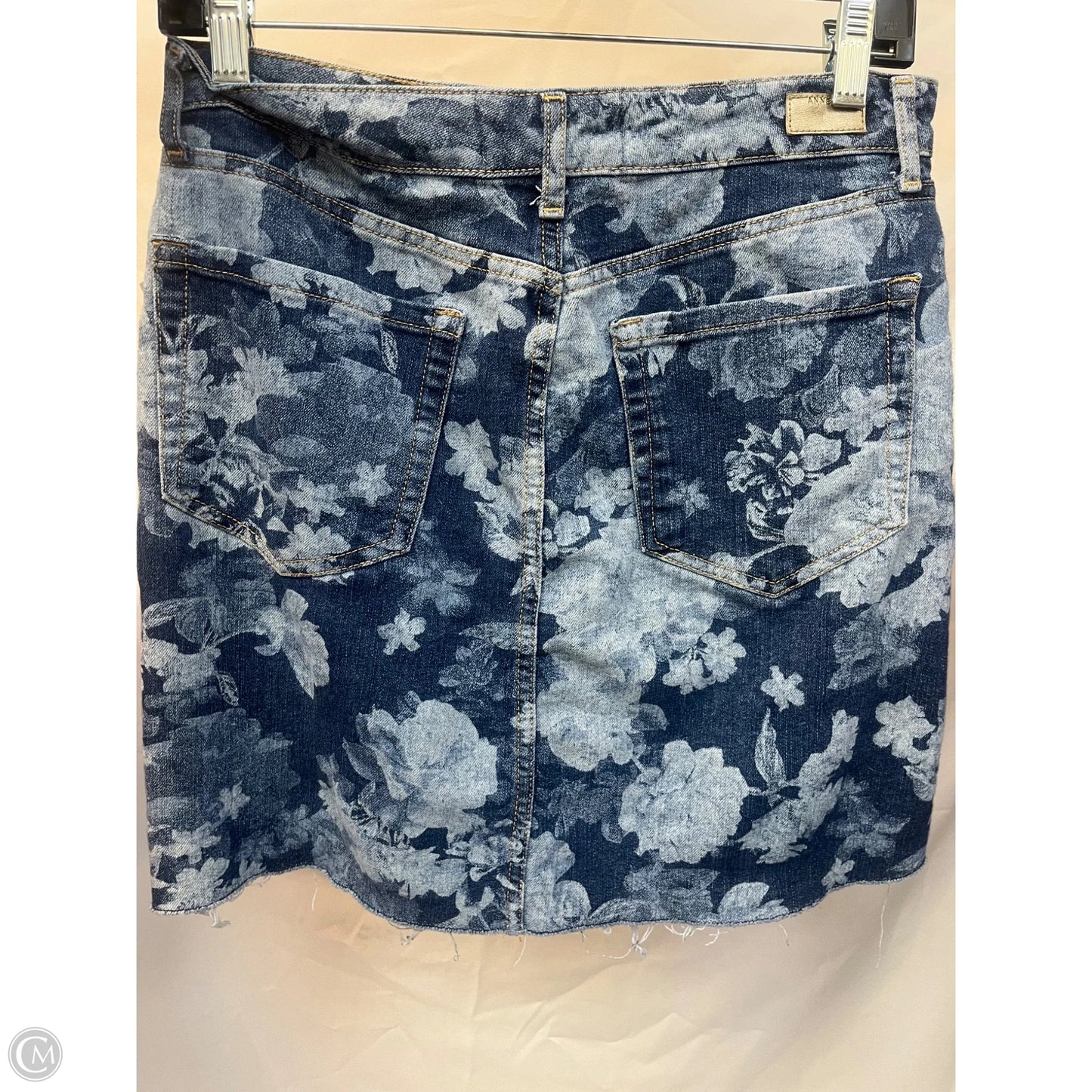 Skirt Maxi By Anne Klein In Blue Denim, Size: 6