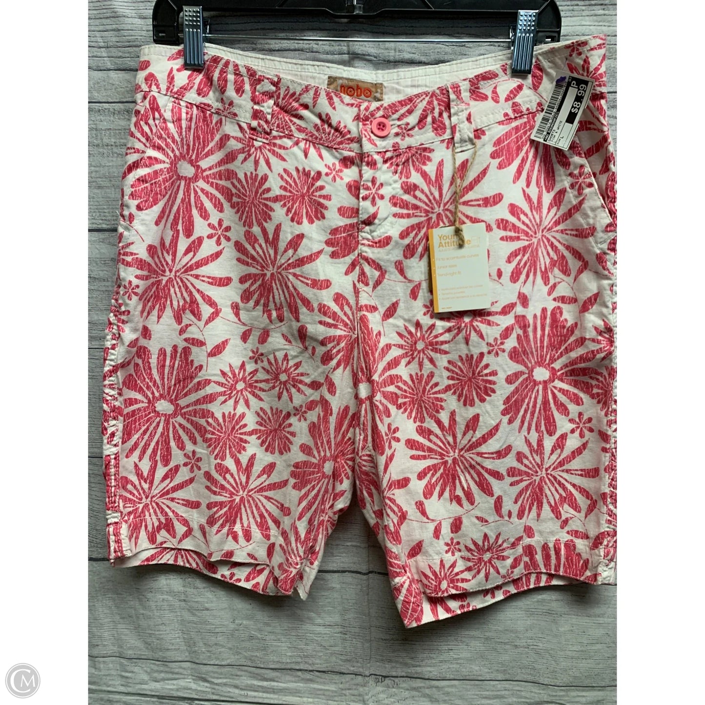 Shorts By No Boundaries In Pink & White, Size: L