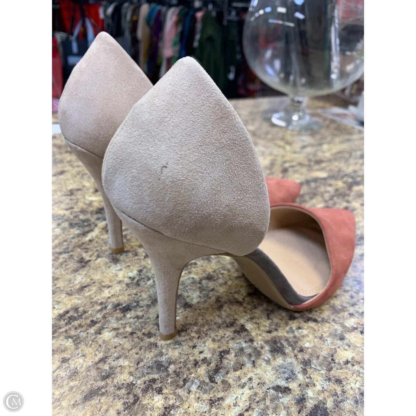 Shoes Heels Stiletto By Chinese Laundry In Pink & Tan, Size: 8.5