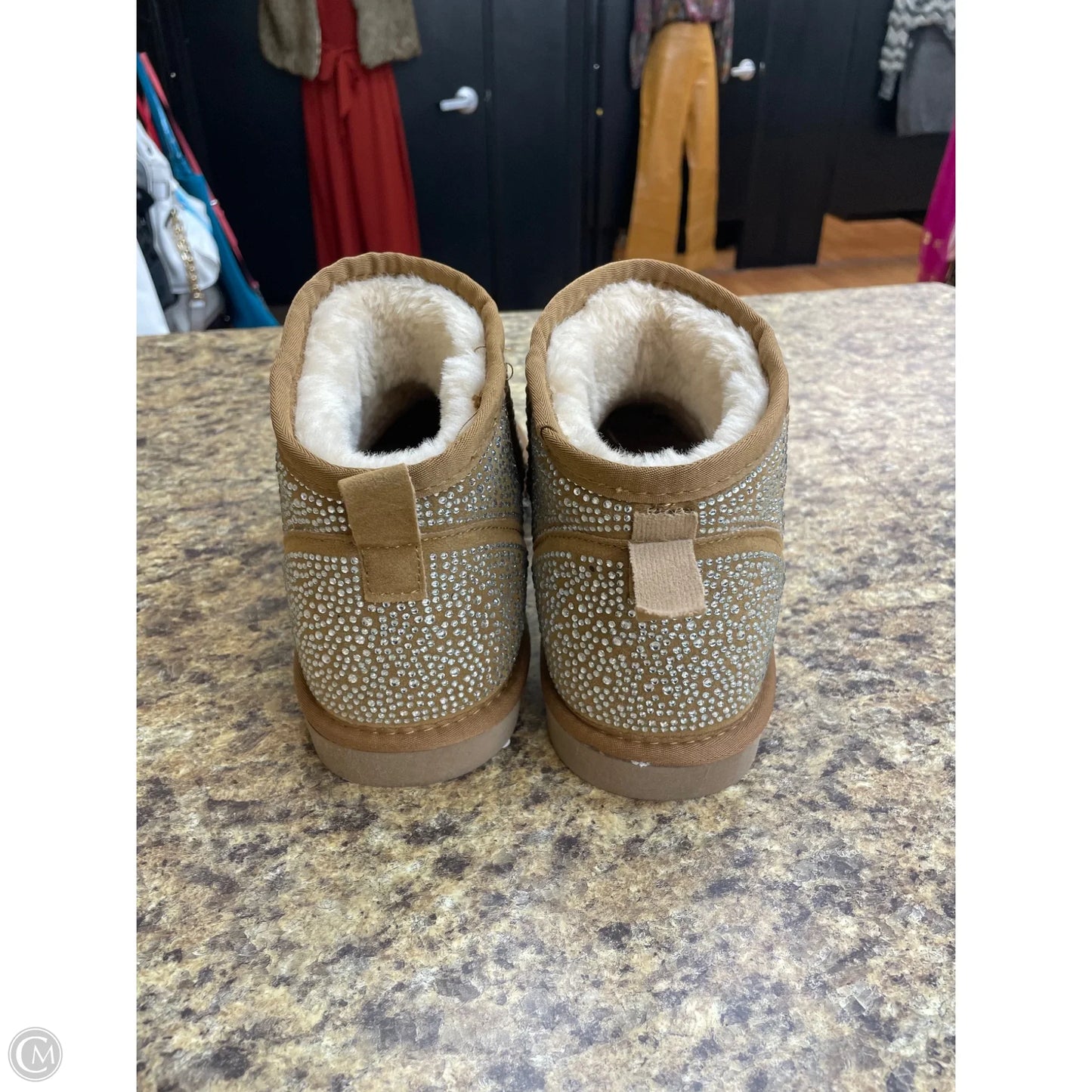 Boots Ankle Flats By Inc In Tan, Size: 11