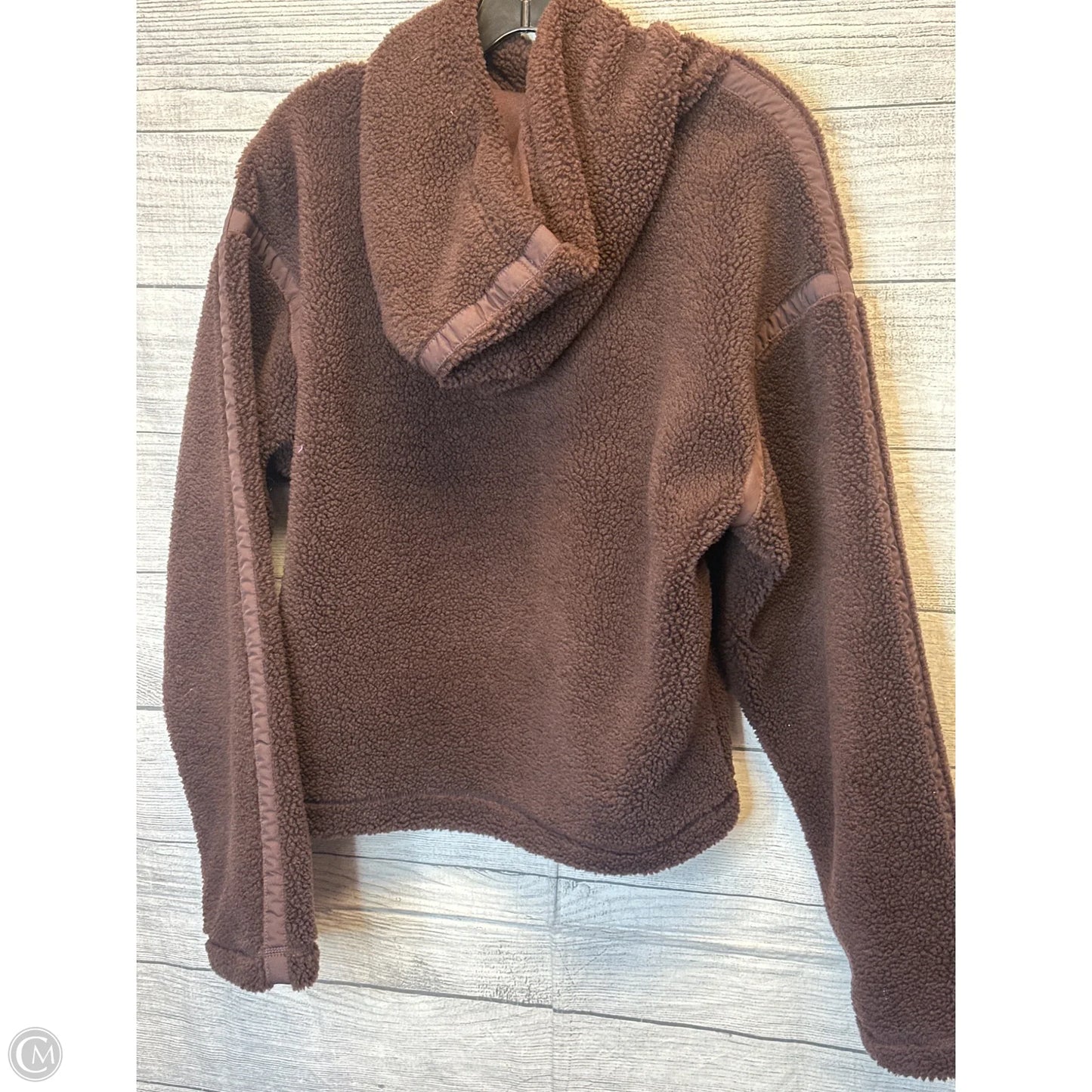 Athletic Sweatshirt Hoodie By Adidas In Brown, Size: Xs