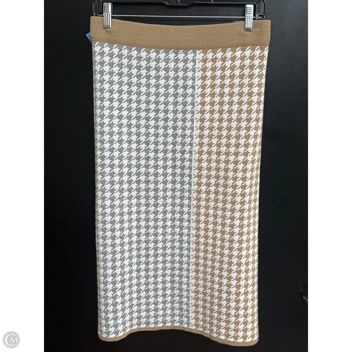 Skirt Maxi By Calvin Klein In Grey & Tan, Size: Xl