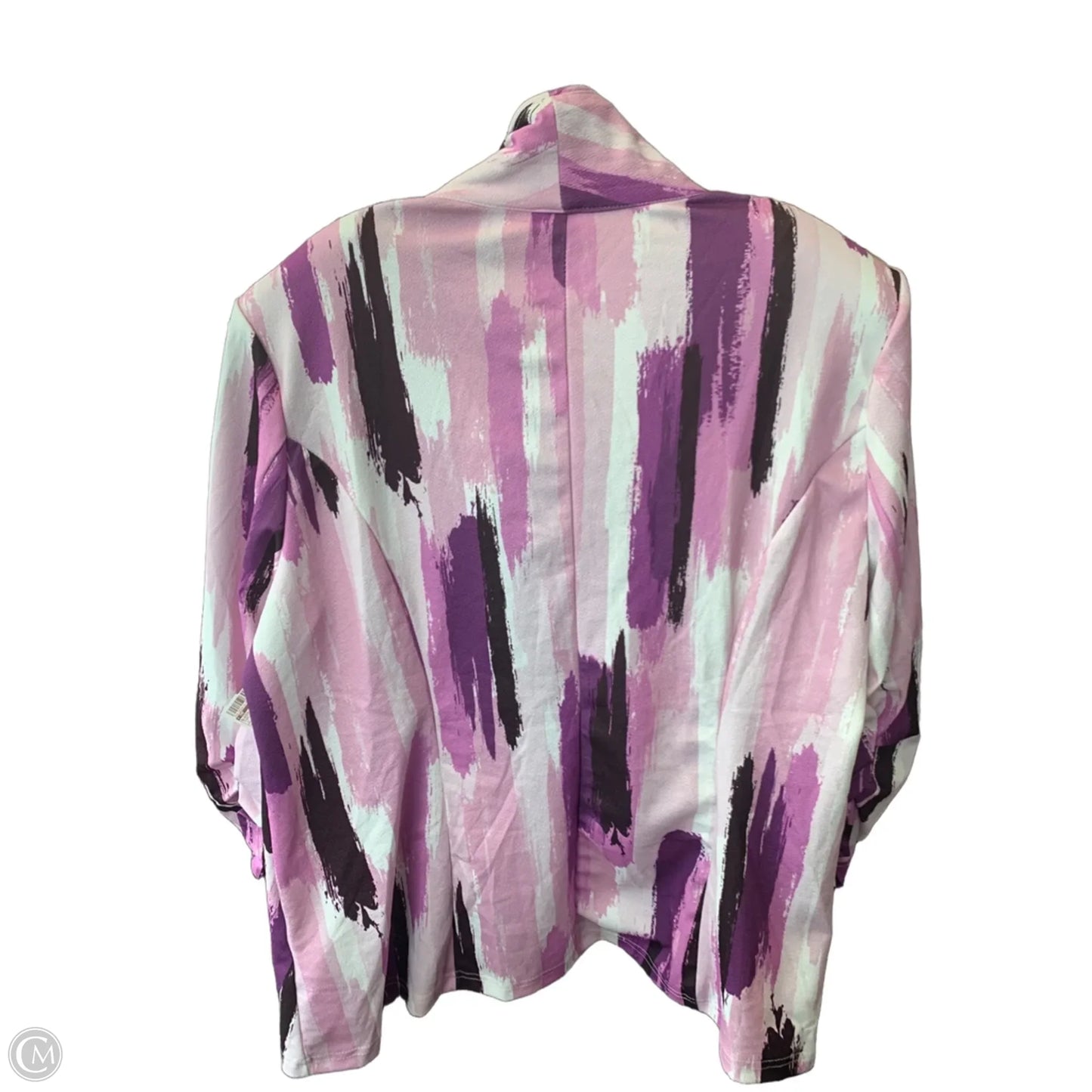 Blazer By Cmf In Purple & White, Size: 3x