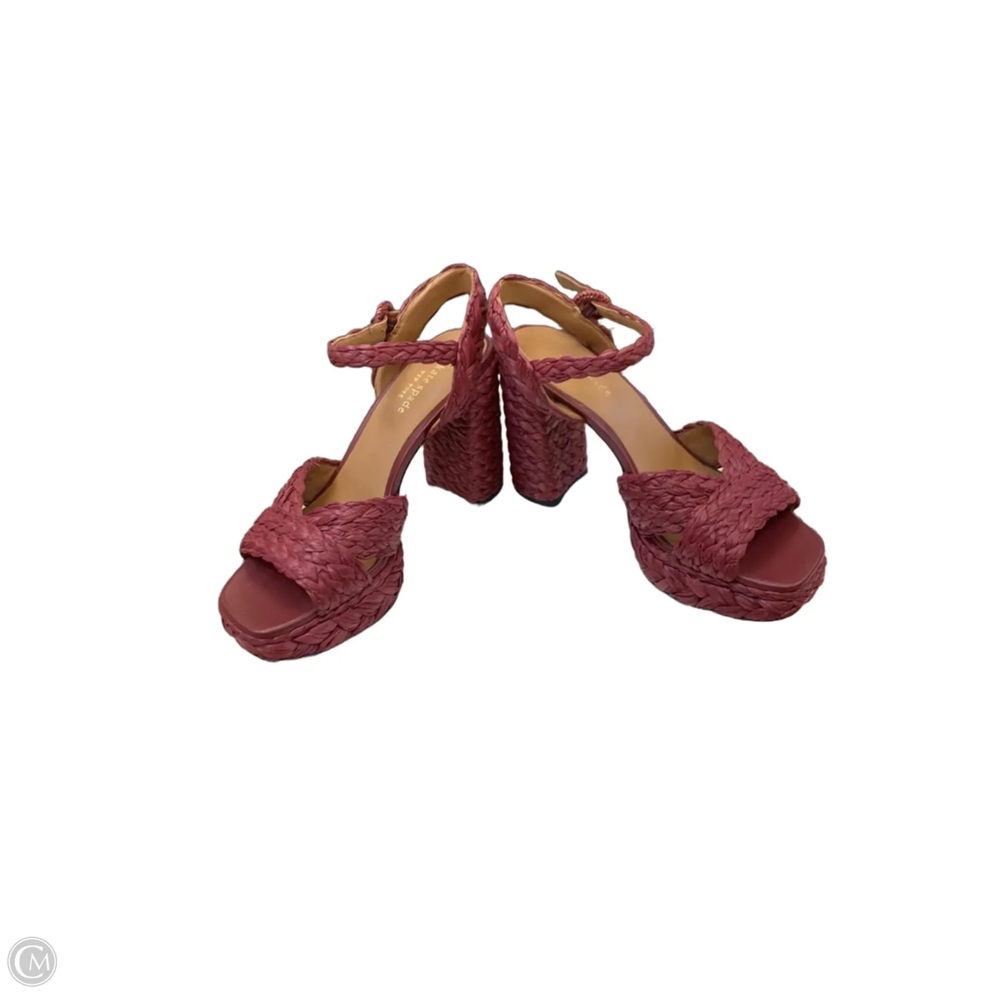 Sandals Designer By Kate Spade In Maroon, Size: 8
