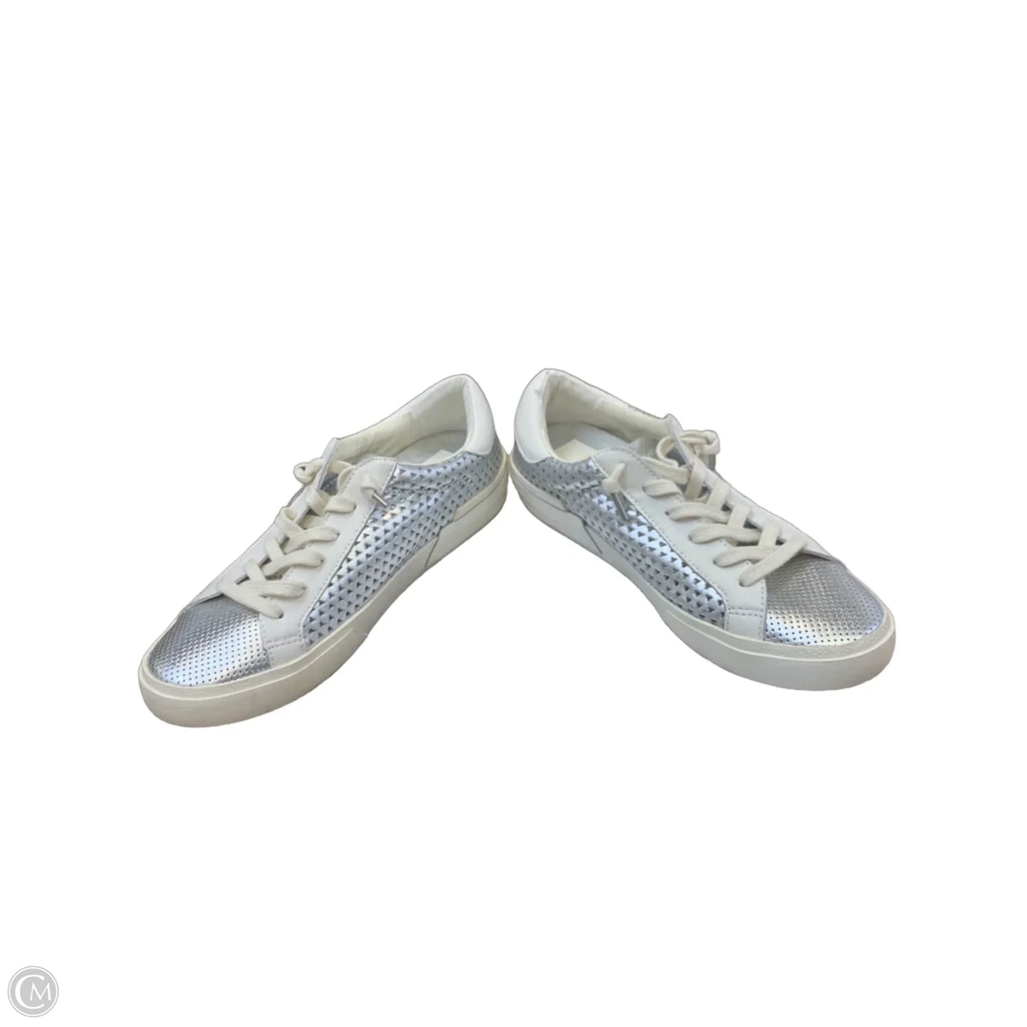 Shoes Sneakers By Dolce Vita In Silver & White, Size: 9