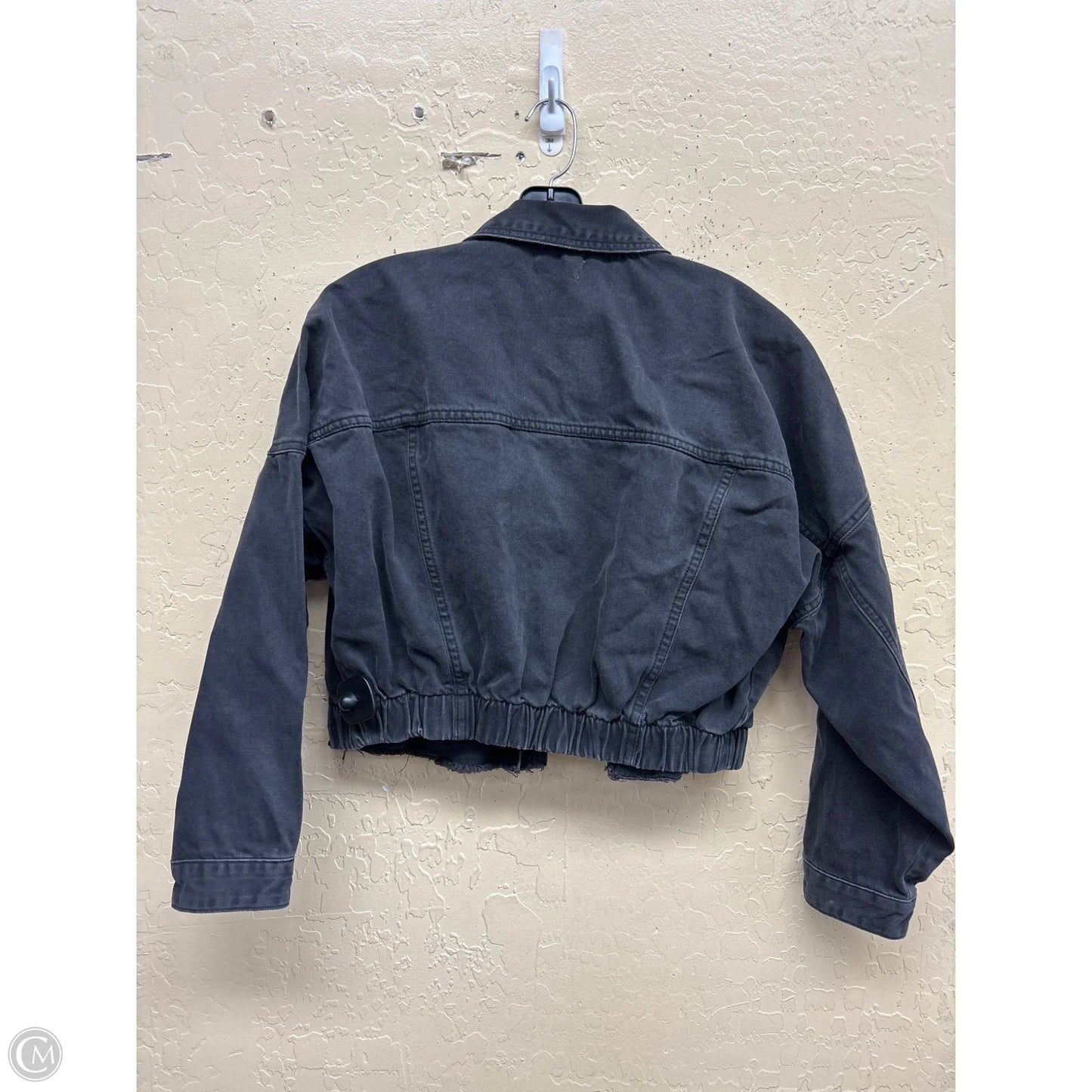 Jacket Denim By Mono B In Black Denim, Size: S