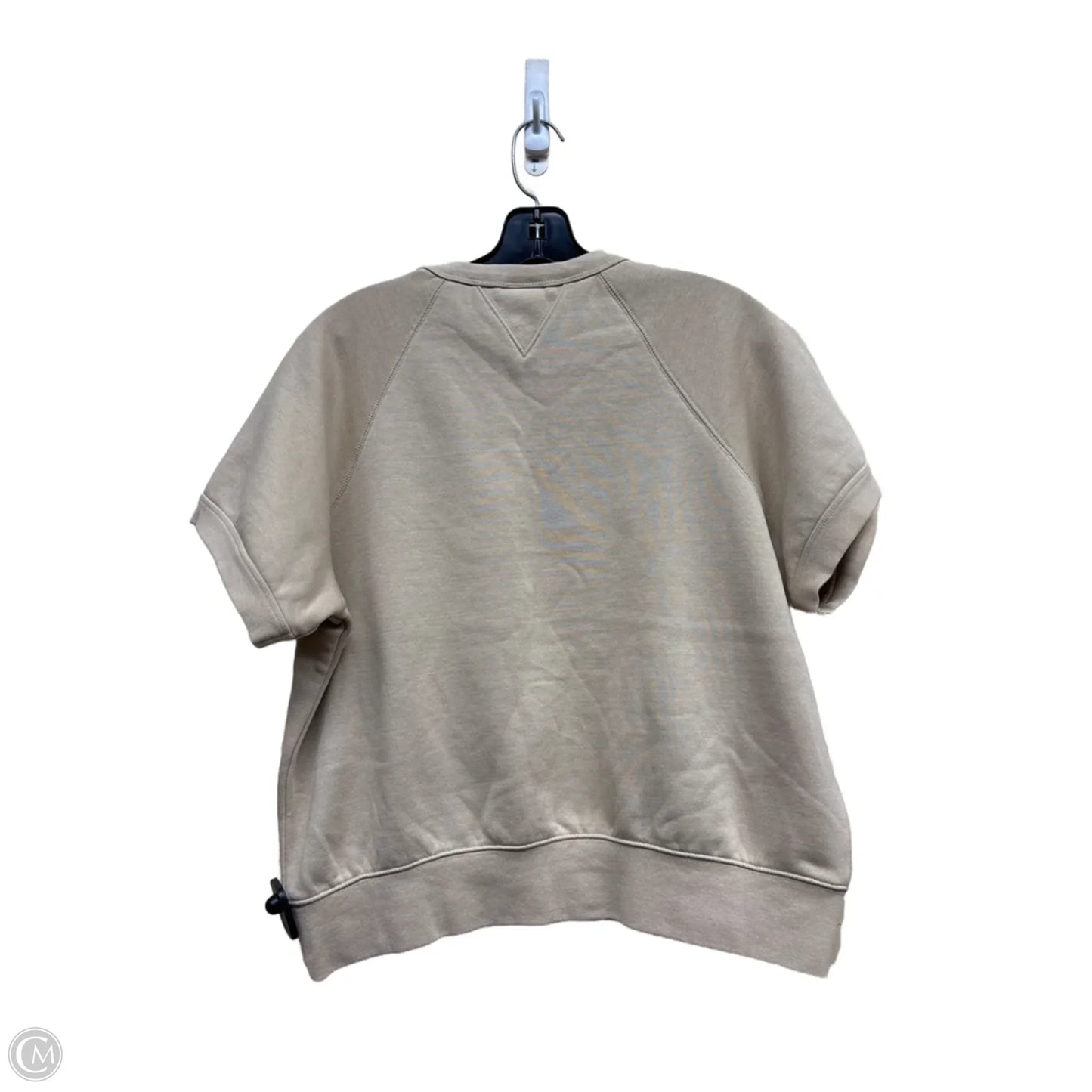 Athletic Top Short Sleeve By Champion In Cream, Size: S