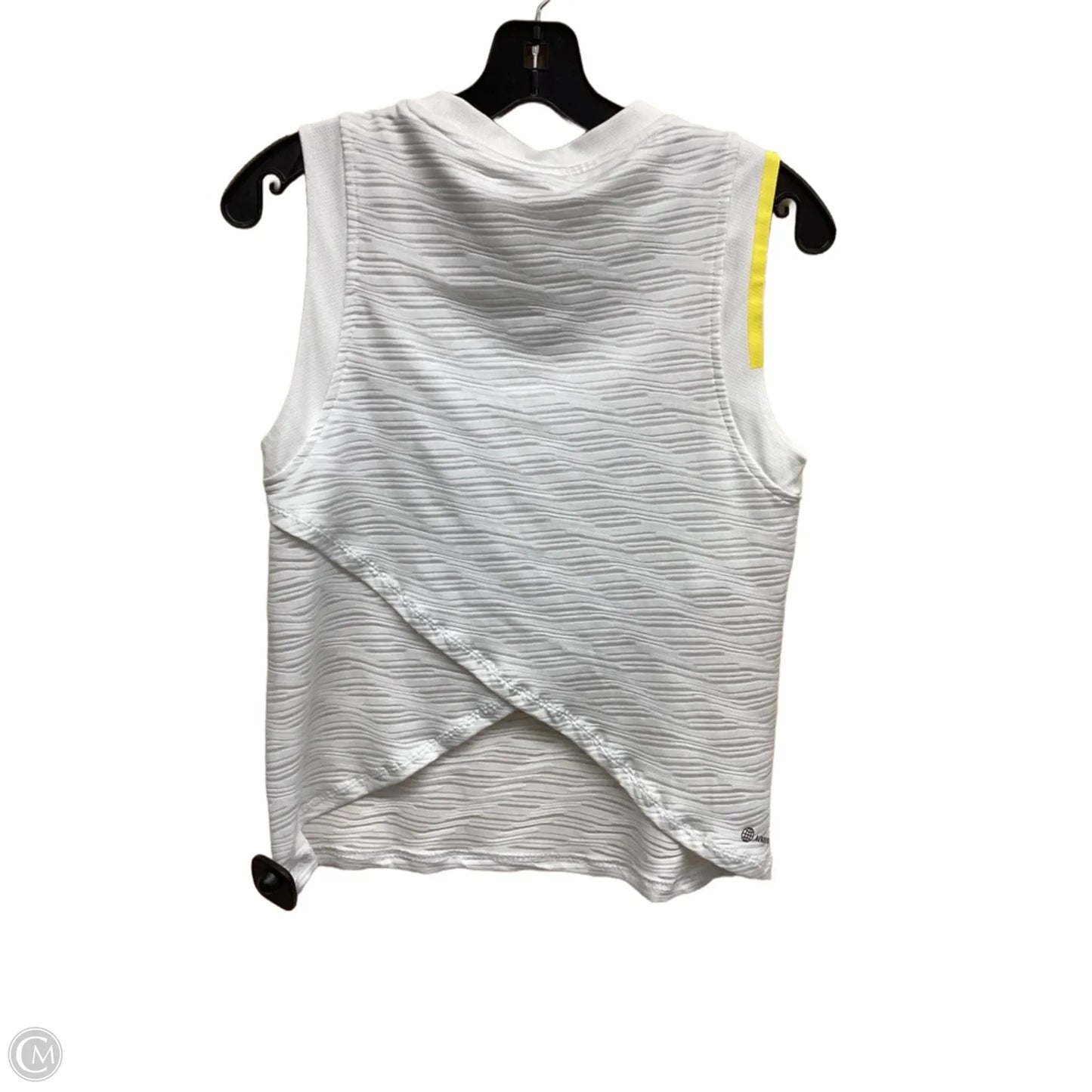 Athletic Tank Top By Adidas In White, Size: S
