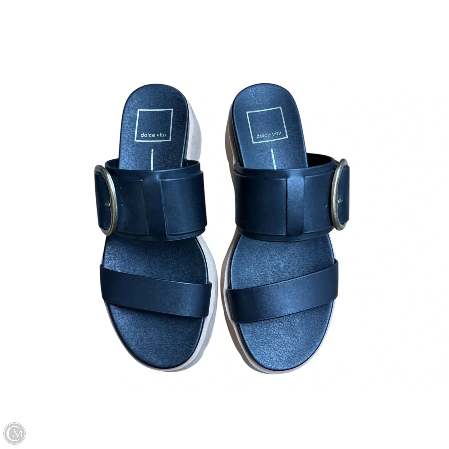 Sandals Heels Platform By Dolce Vita In Black & Tan, Size: 7