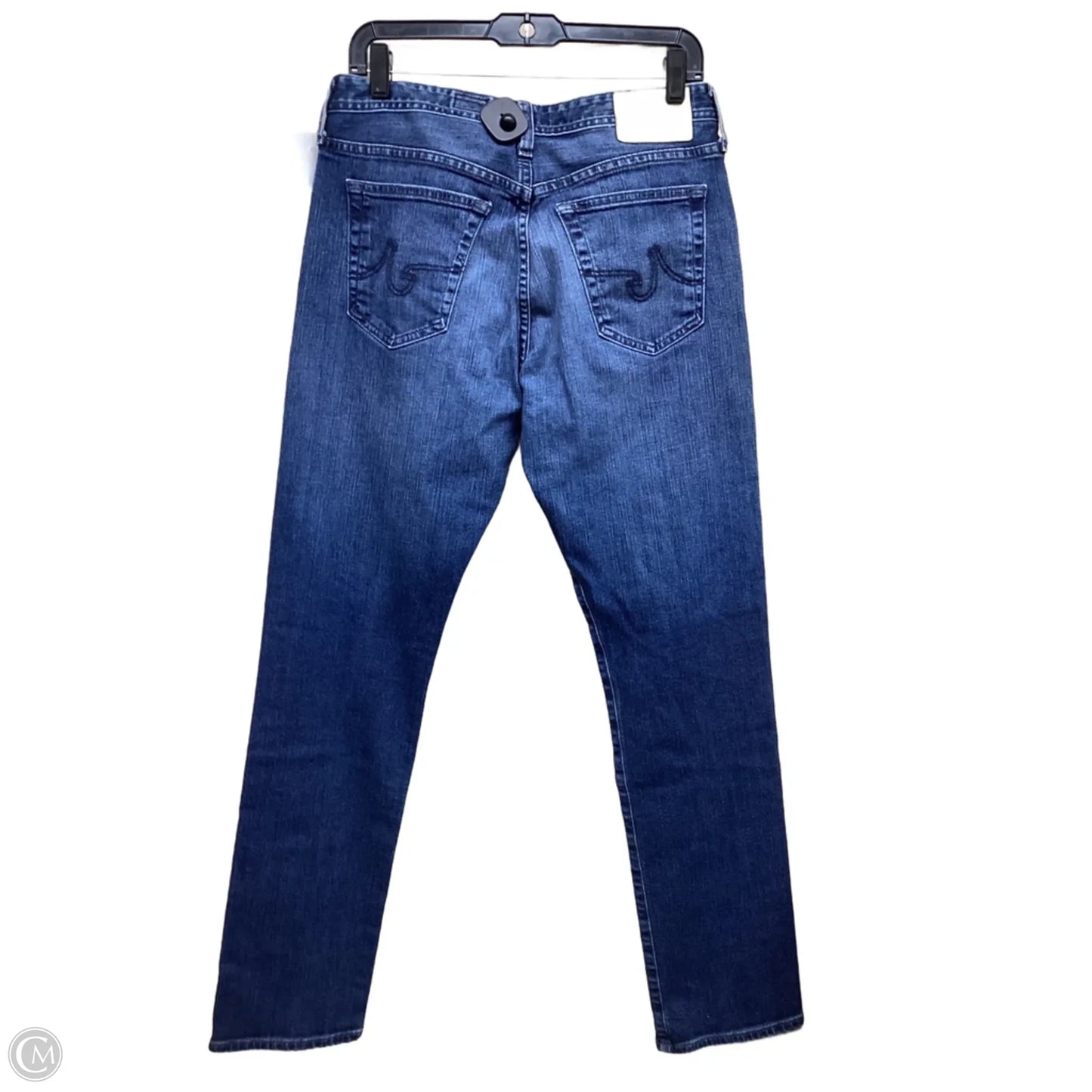 Jeans Straight By Adriano Goldschmied In Blue Denim, Size: 12