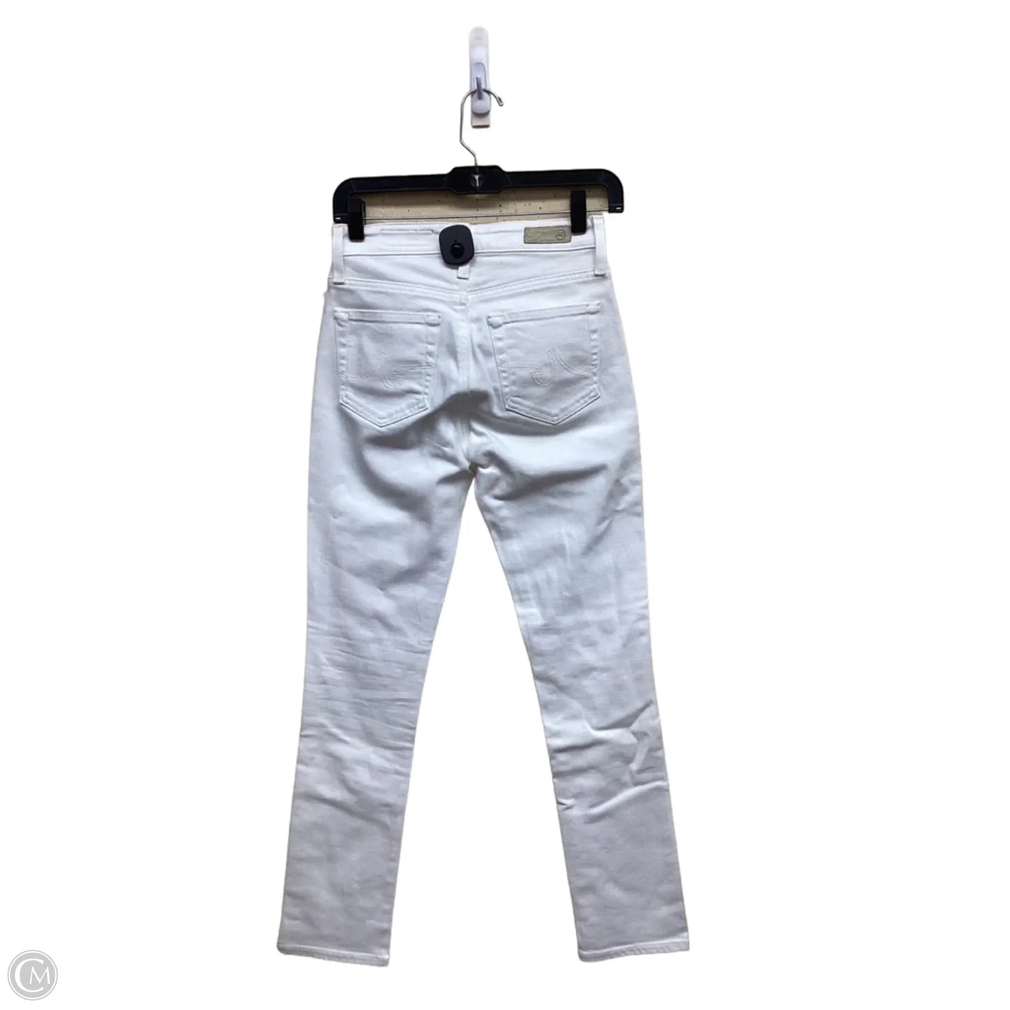 Jeans Straight By Adriano Goldschmied In White Denim, Size: 0