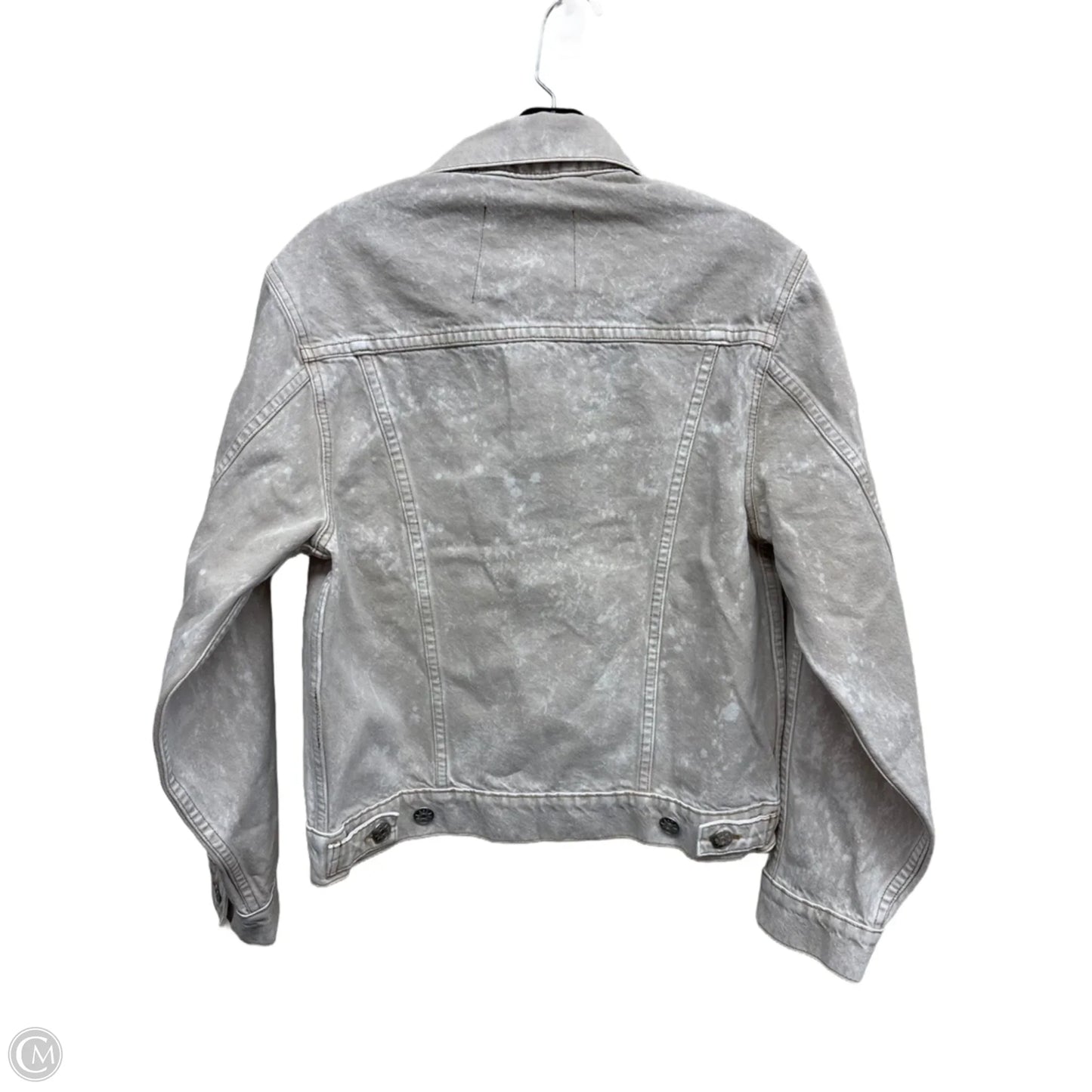 Jacket Denim By Clothes Mentor In Tan Denim, Size: S