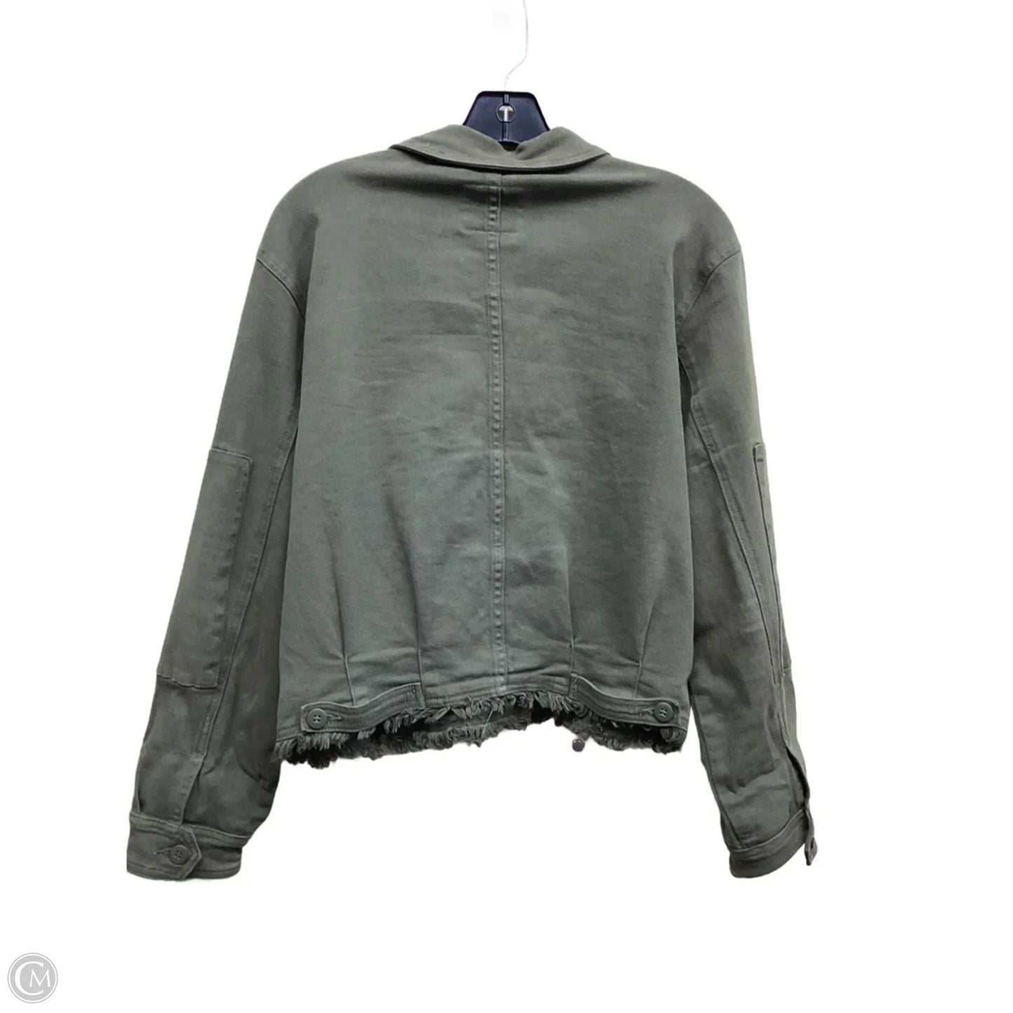 Jacket Denim By Anthropologie In Green Denim, Size: S