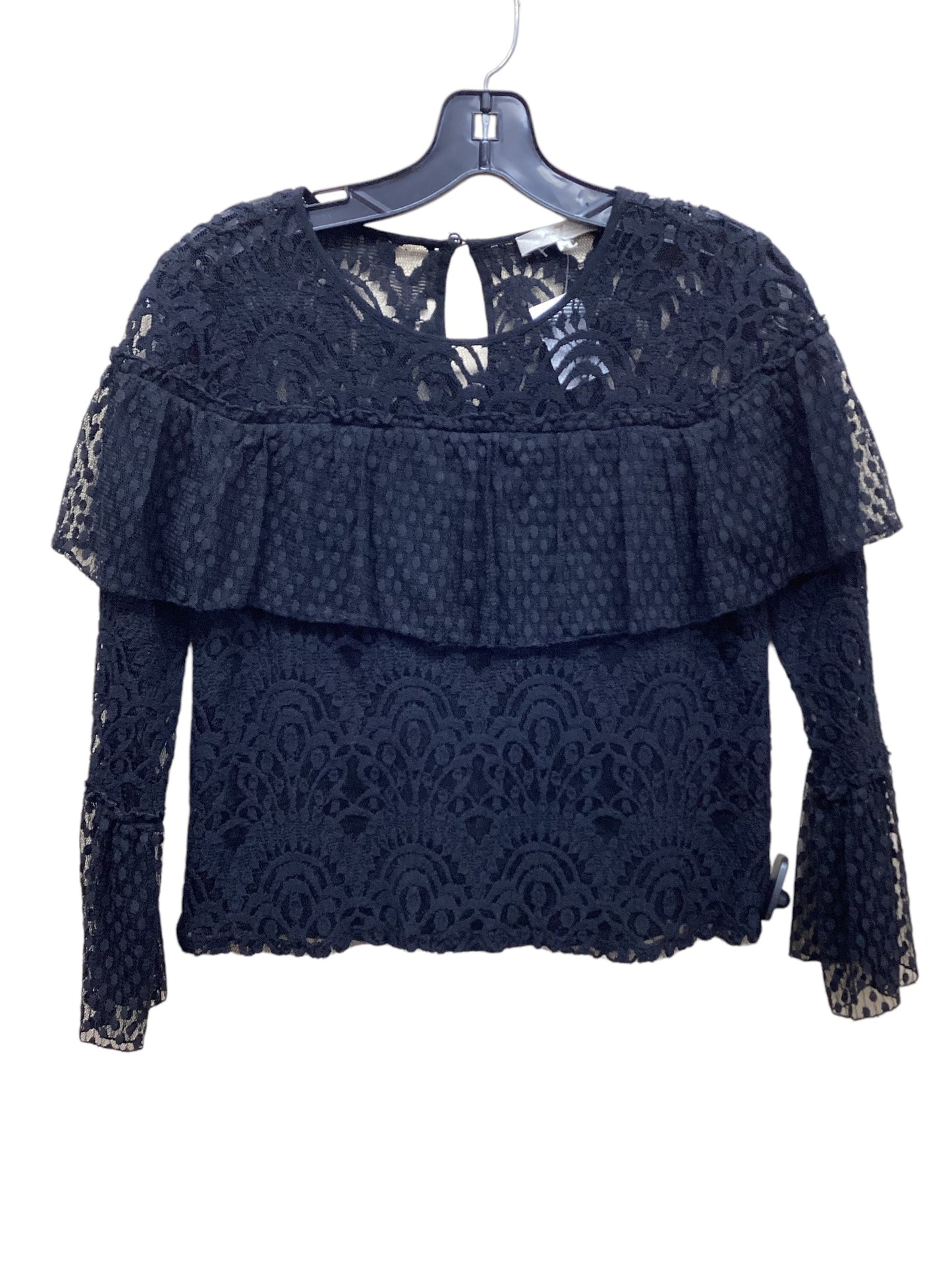 Top Long Sleeve By 7 For All Mankind In Black, Size: Xs