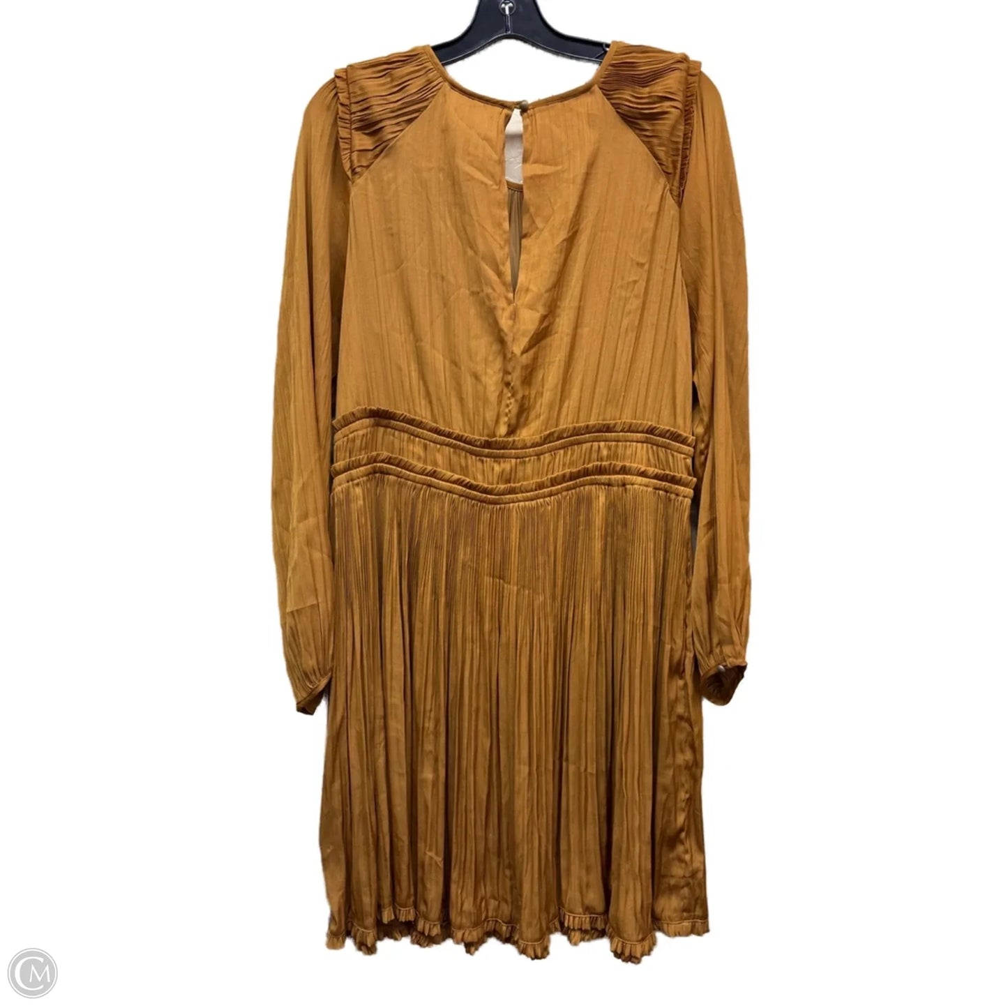Dress Casual Midi By Maeve In Gold, Size: L
