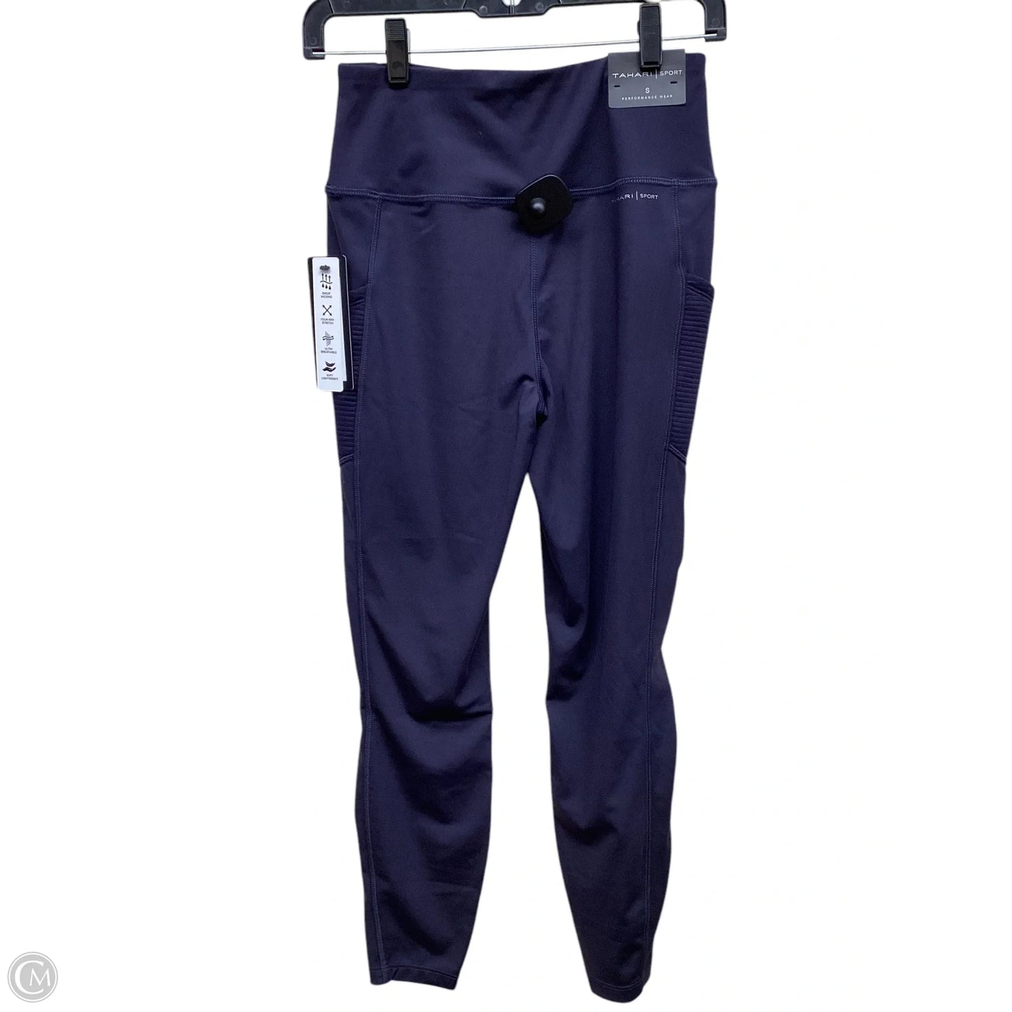 Athletic Leggings By Tahari By Arthur Levine In Purple, Size: S