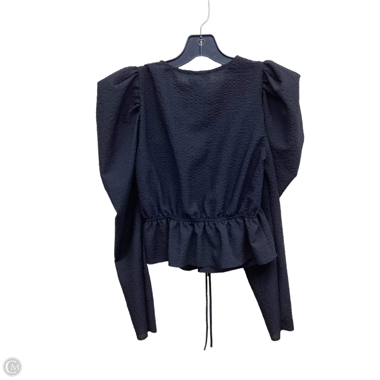 Top Long Sleeve By Topshop In Black, Size: S