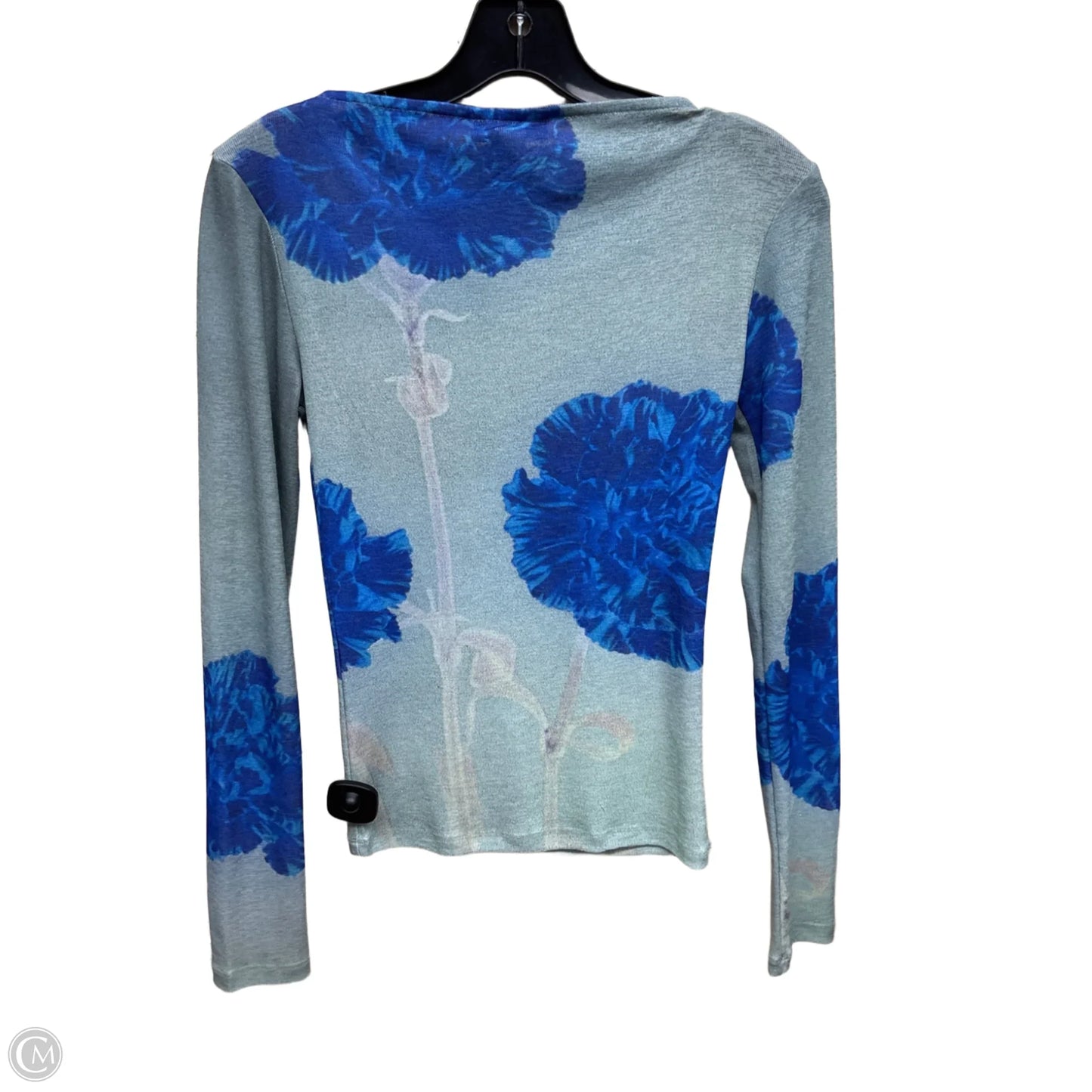 Top Long Sleeve By Topshop In Floral Print, Size: Xs