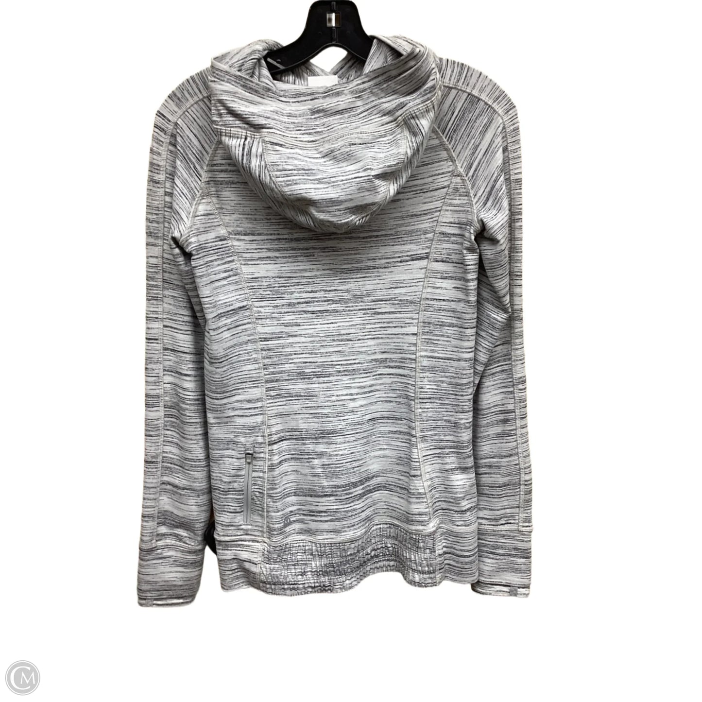 Athletic Sweatshirt Hoodie By Lululemon In Grey, Size: 4