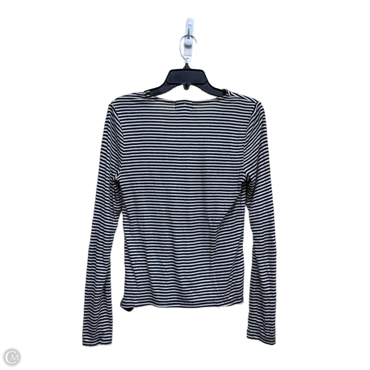 Top Long Sleeve By Socialite In Striped Pattern, Size: S