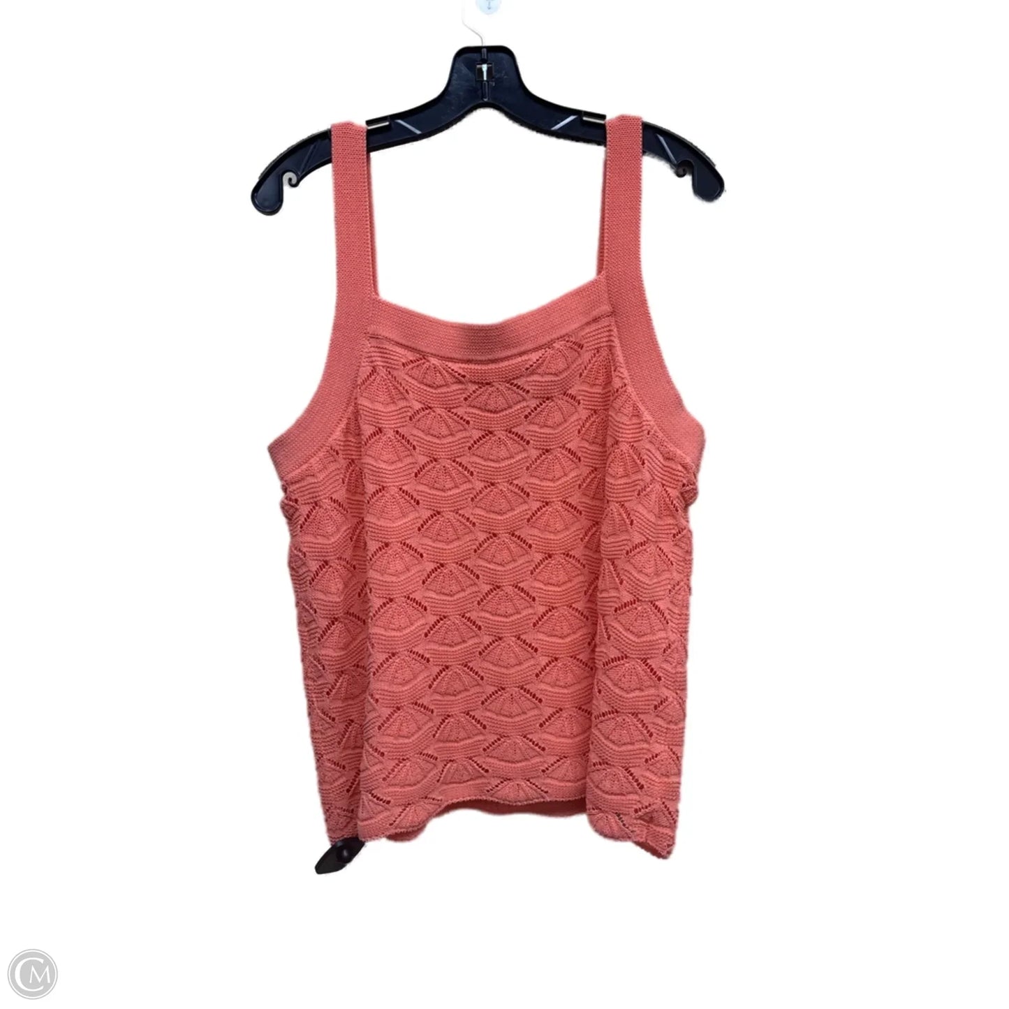 Top Sleeveless Designer By Karl Lagerfeld In Orange, Size: Xl