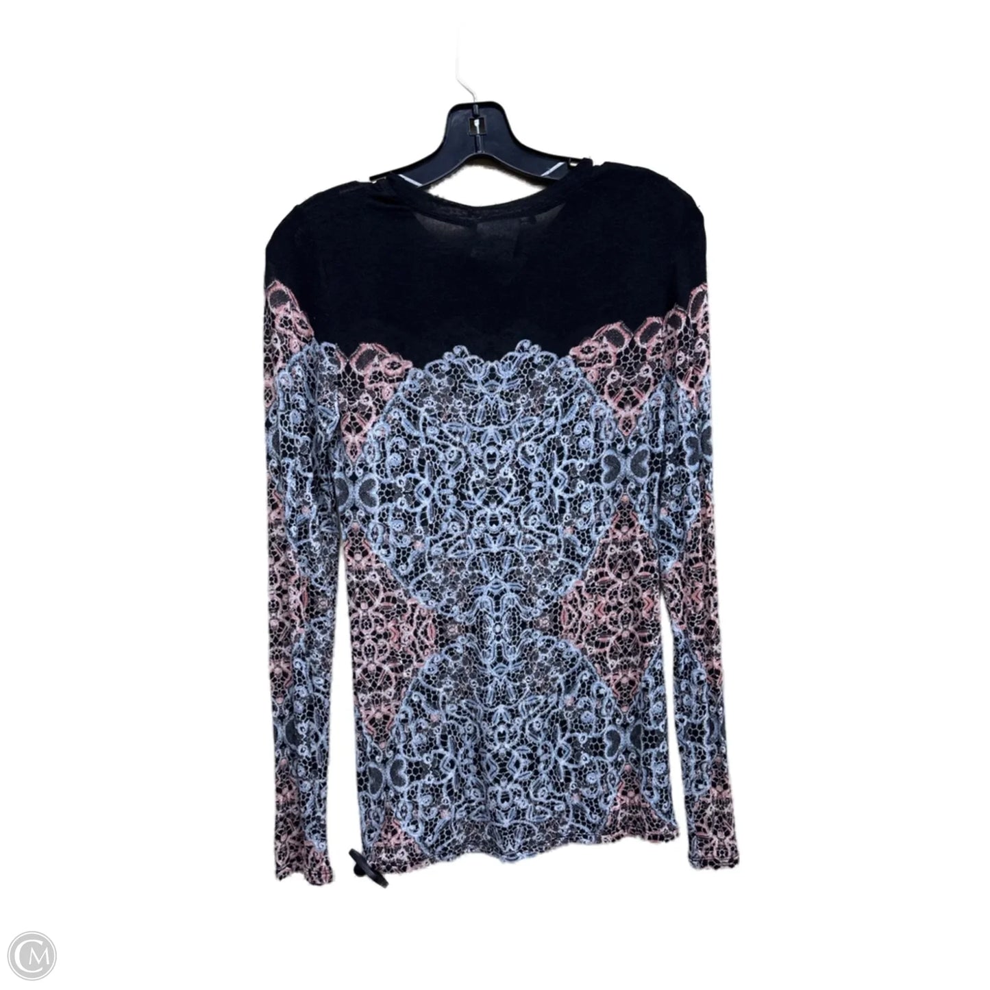 Top Long Sleeve By Bcbgmaxazria In Multi-colored, Size: M