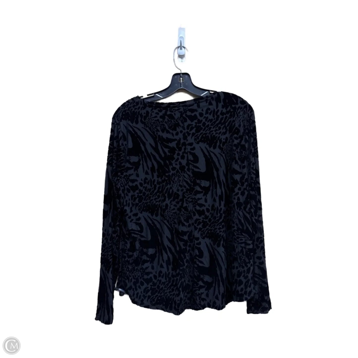 Top Long Sleeve By Simply Vera In Black, Size: Xl