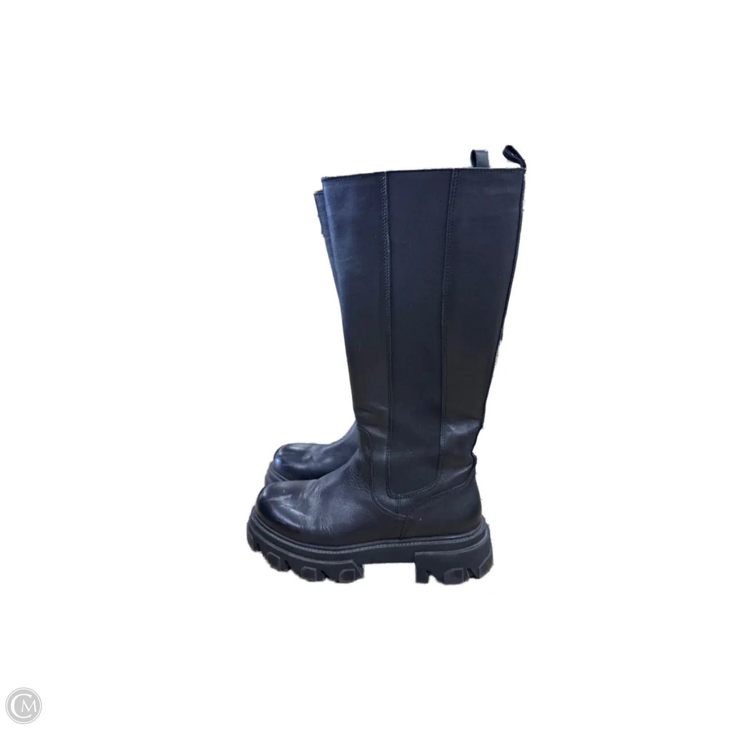 Boots Knee Flats By Steve Madden In Black, Size: 8