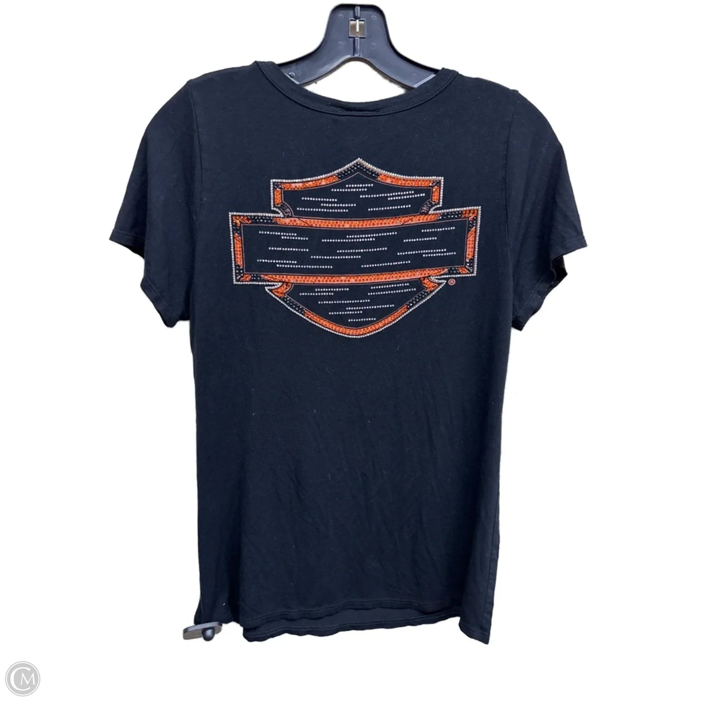 Top Short Sleeve By Harley Davidson In Black, Size: M