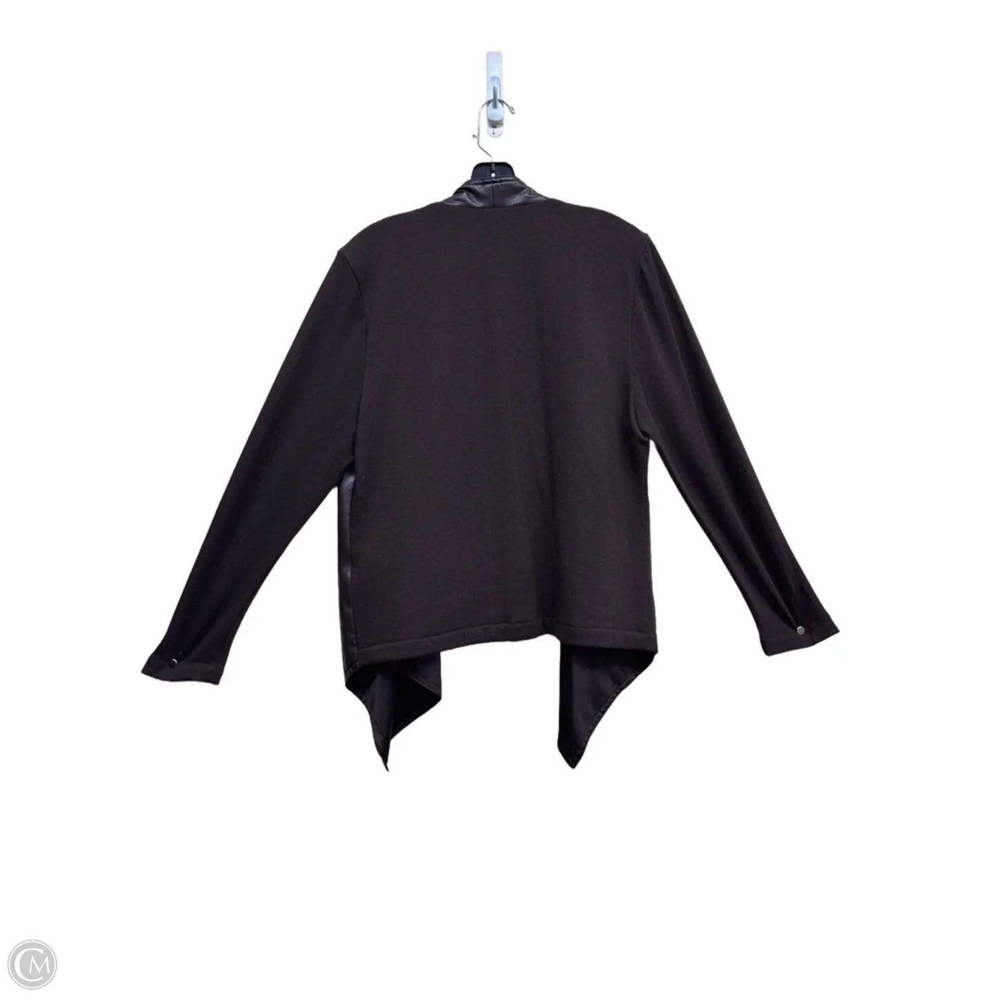 Sweater Cardigan By Donna Karan In Brown, Size: L