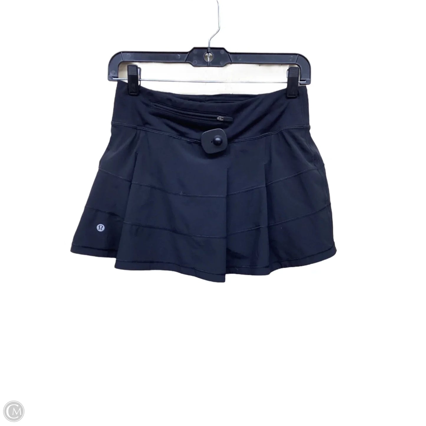 Athletic Skort By Lululemon In Black, Size: 4