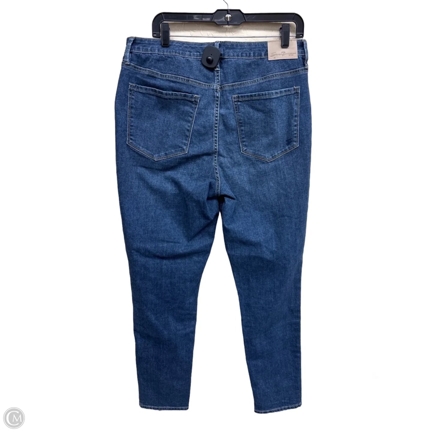 Jeans Skinny By Seven 7 In Blue, Size: 12