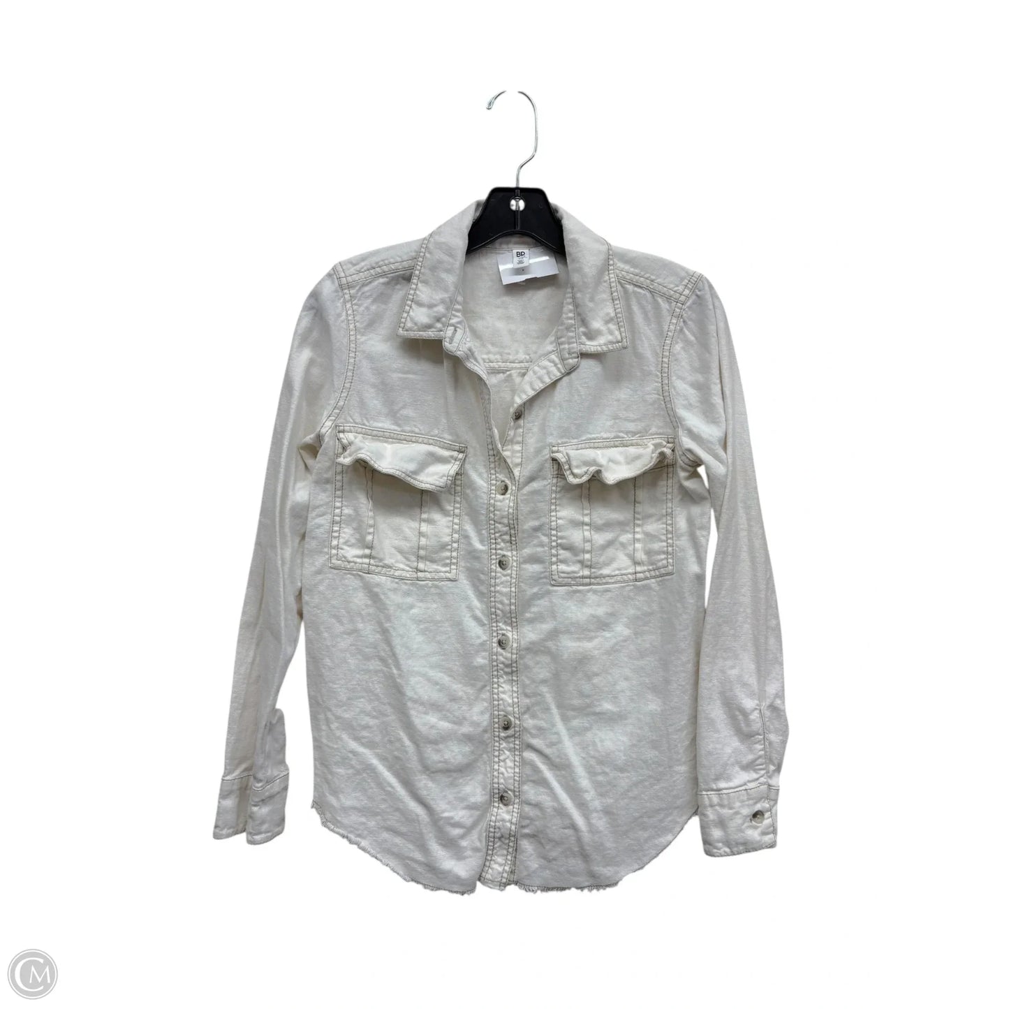 Jacket Shirt By Bp In White, Size: Xs