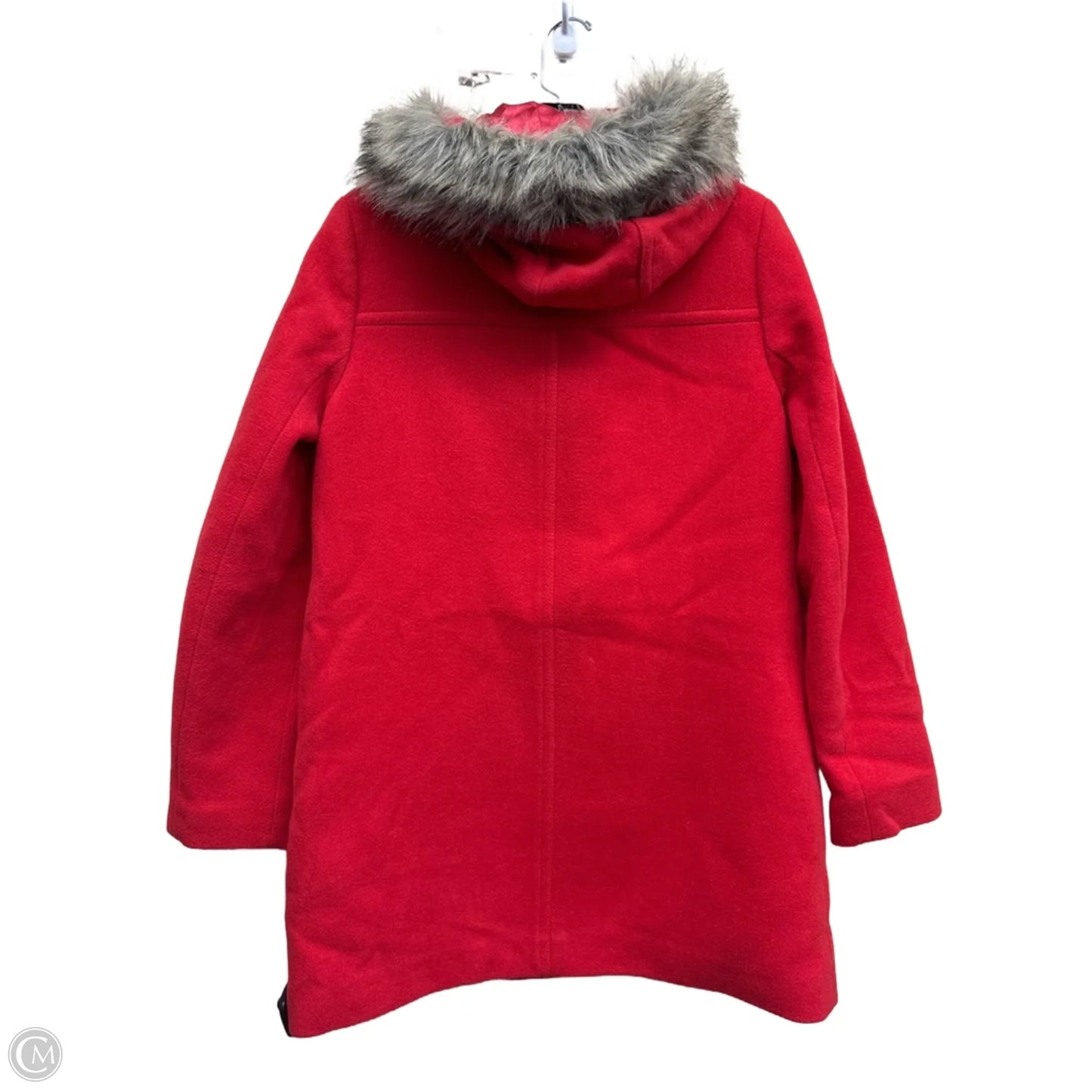 Coat Peacoat By J. Crew In Red, Size: 4