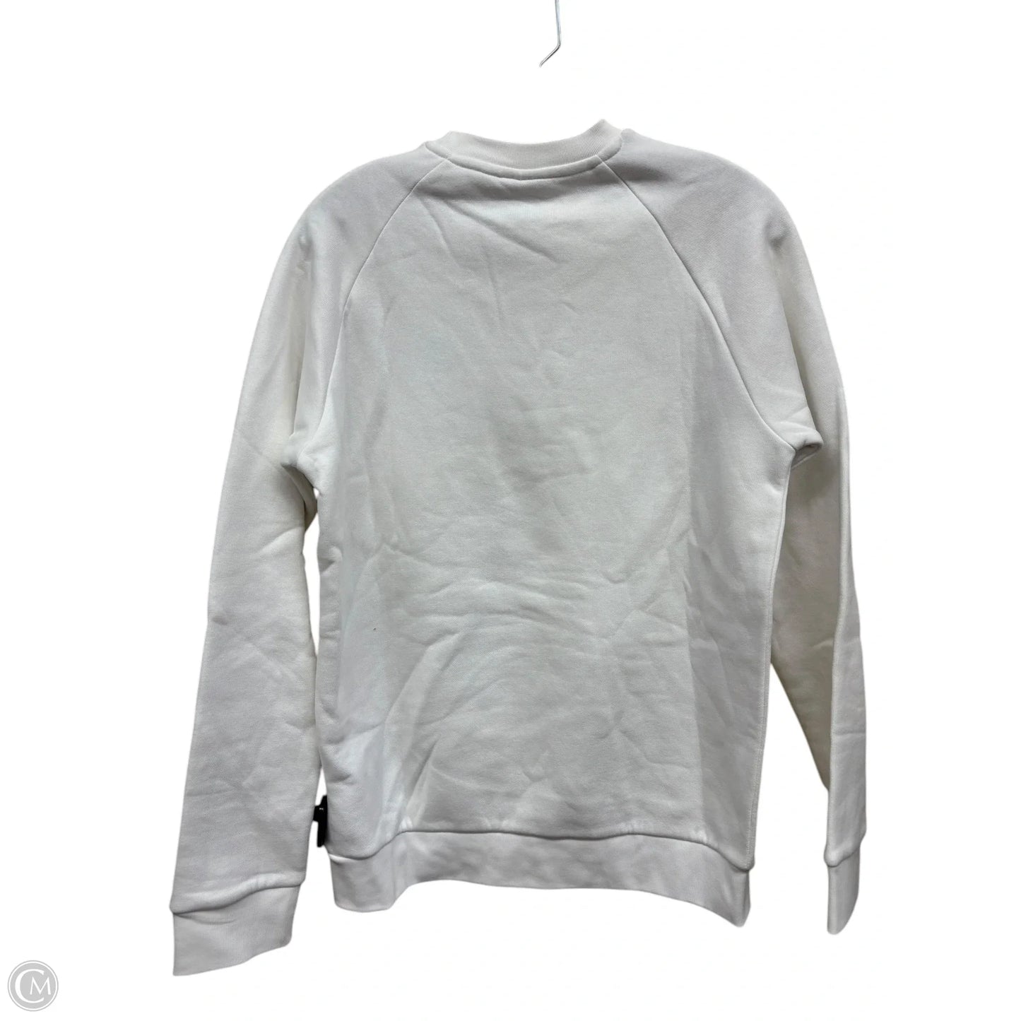Athletic Sweatshirt Crewneck By Adidas In White, Size: S