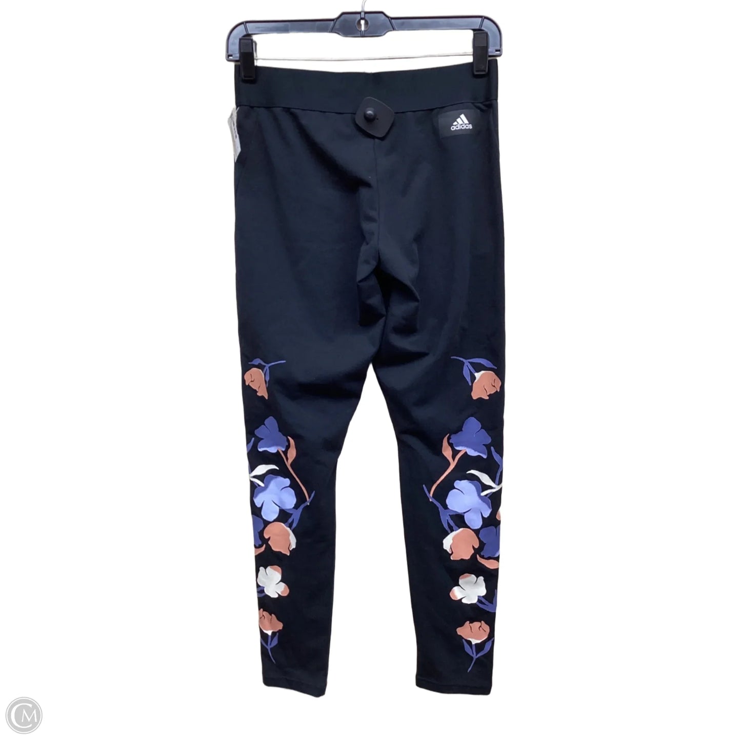 Athletic Leggings By Adidas In Floral Print, Size: M