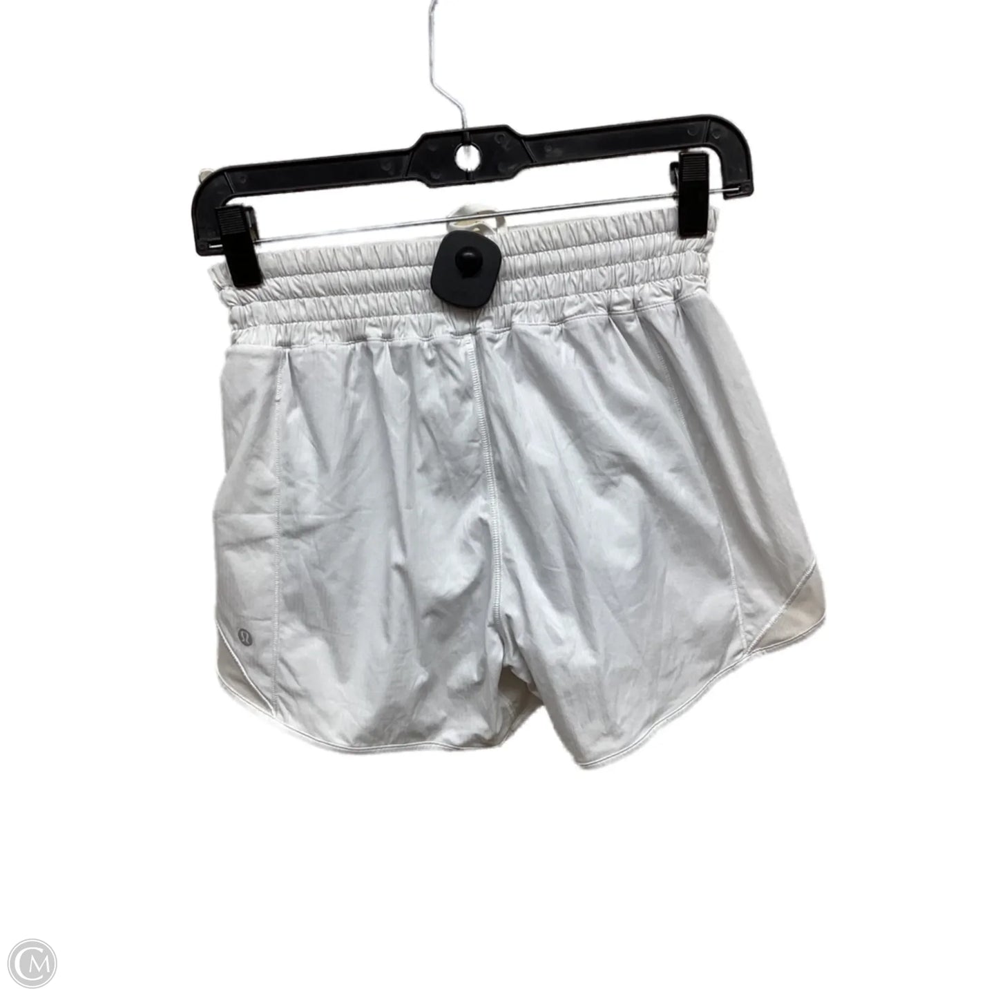 Athletic Shorts By Lululemon In White, Size: 4