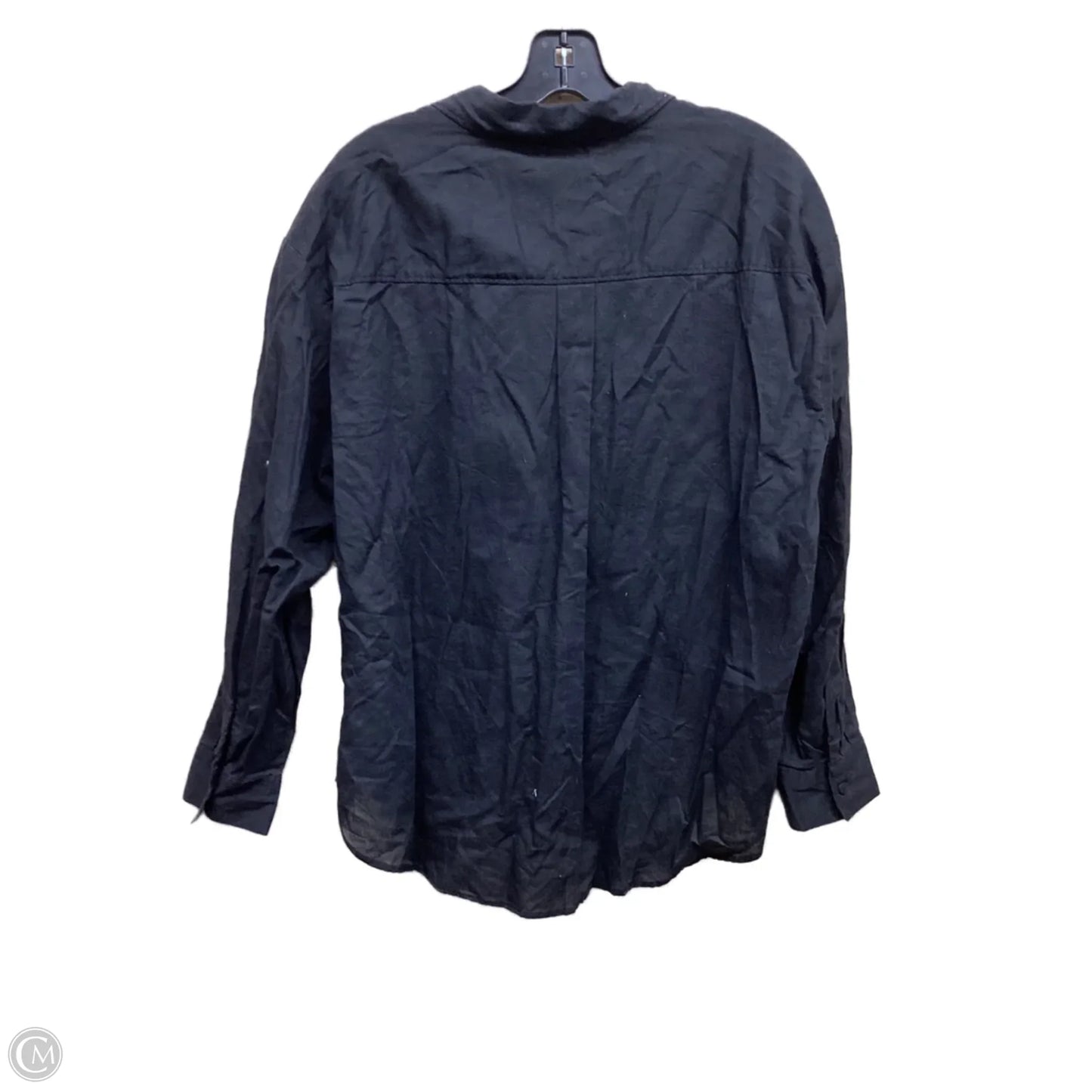 Top Long Sleeve By H&m In Black, Size: M