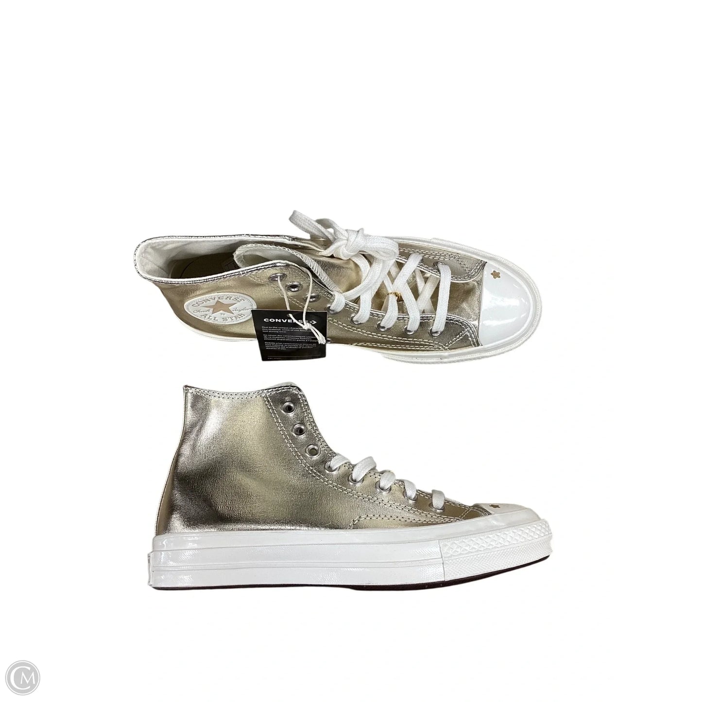 Shoes Sneakers By Converse In Gold, Size: 9