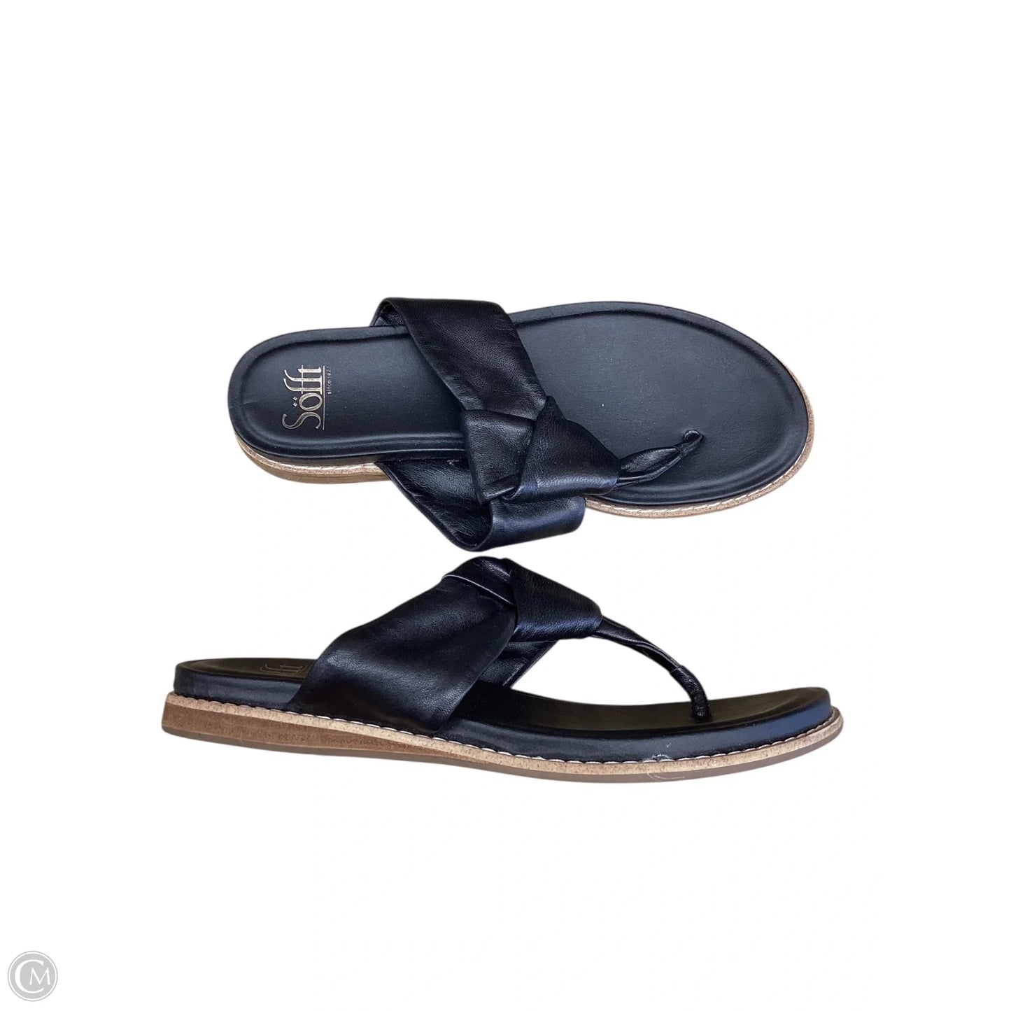 Sandals Flats By Sofft In Black, Size: 8.5
